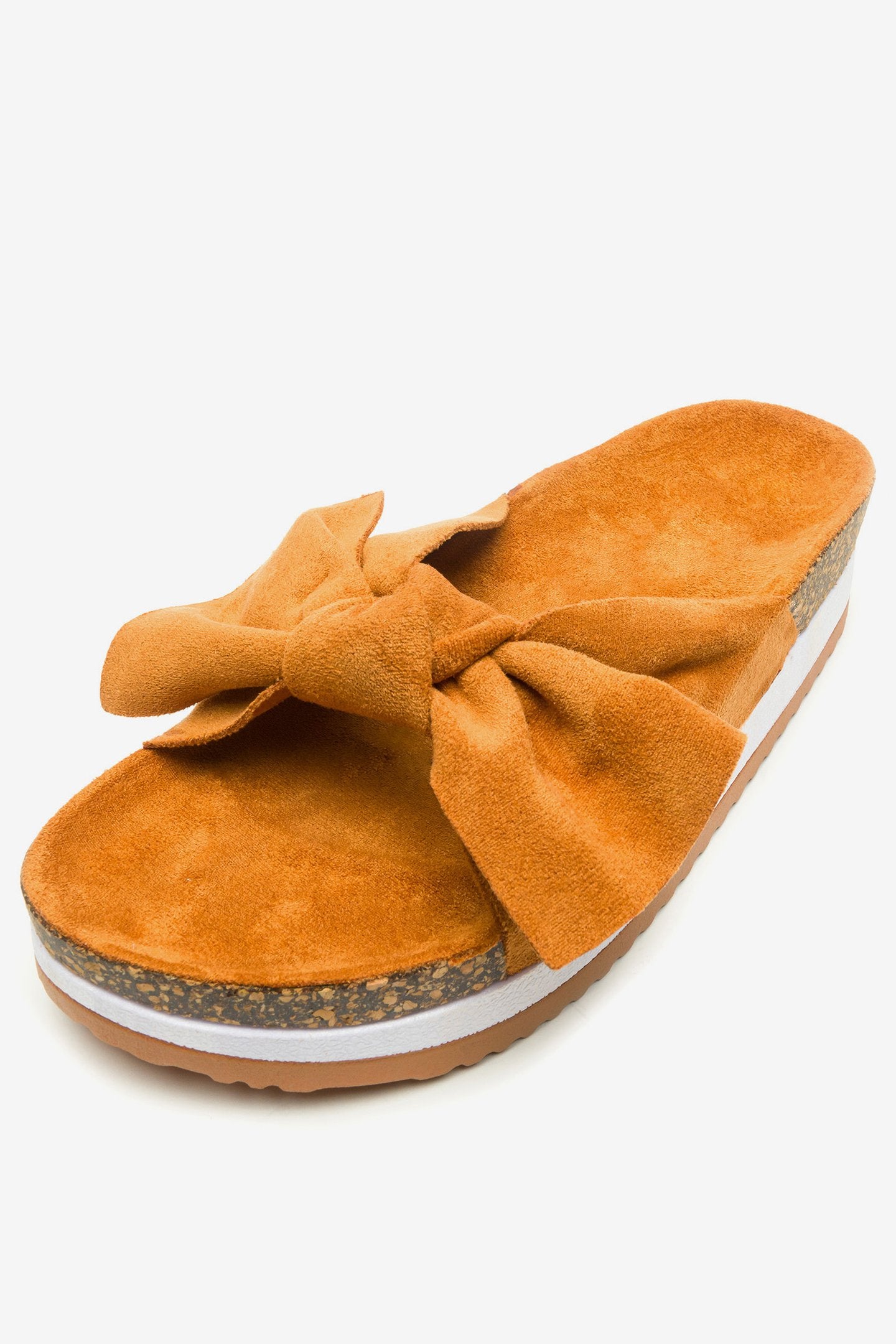 Sandalia Mujer Camel Allison Chancleta Chancleta