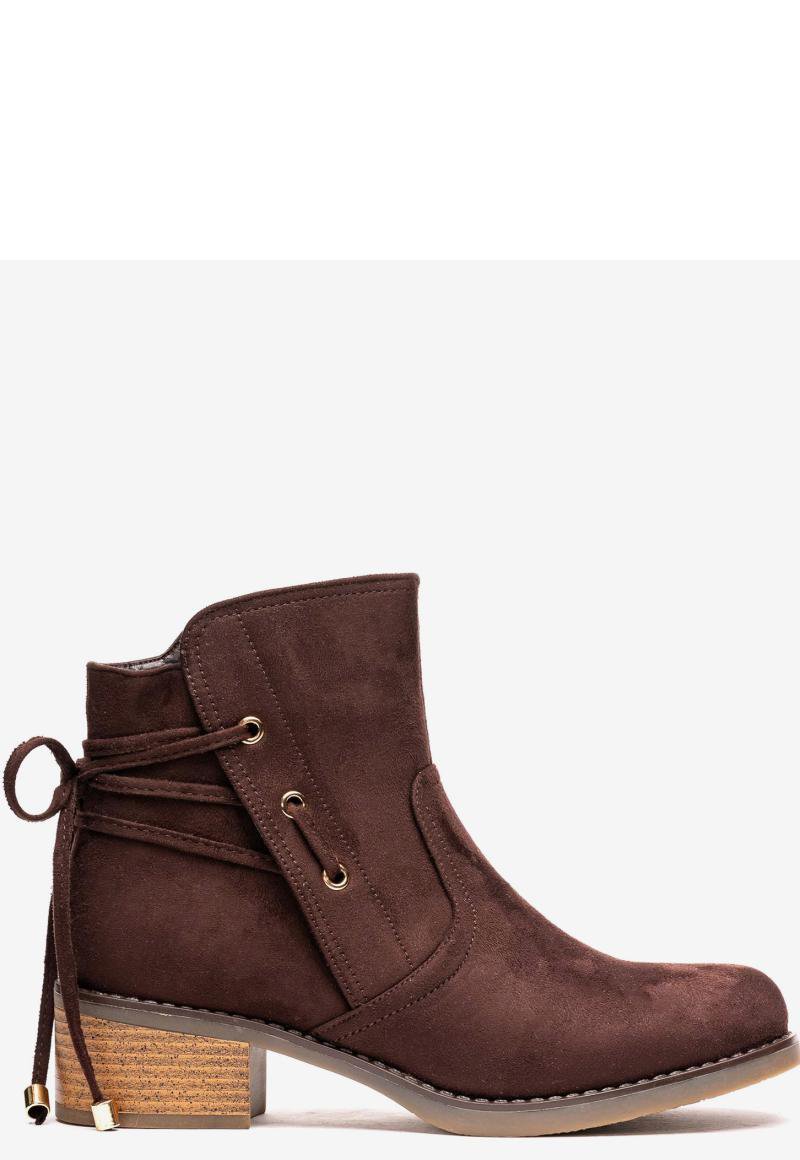 Botín Mujer Café Moro Quili Thunder Blue Thunder Blue