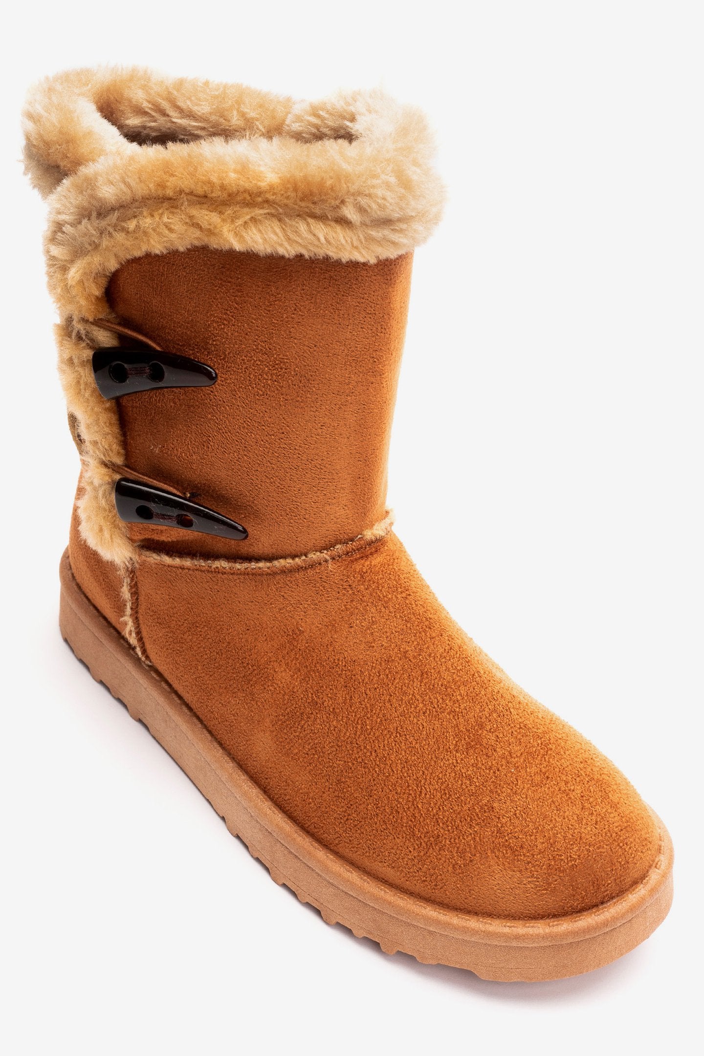 Bota Mujer Camel Felpu Chancleta Chancleta