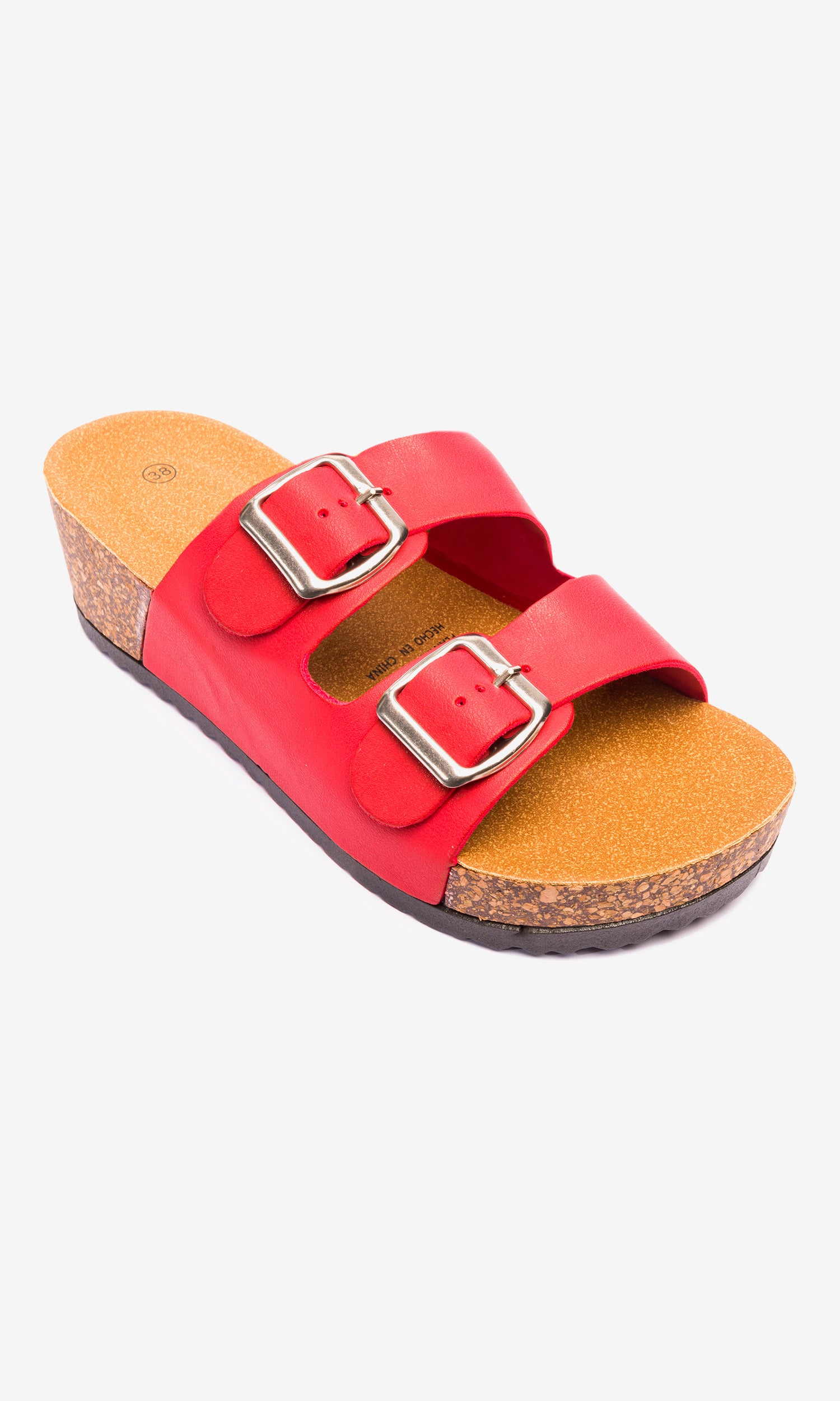 Sandalia Mujer Rojo Cardenal Chancleta Chancleta