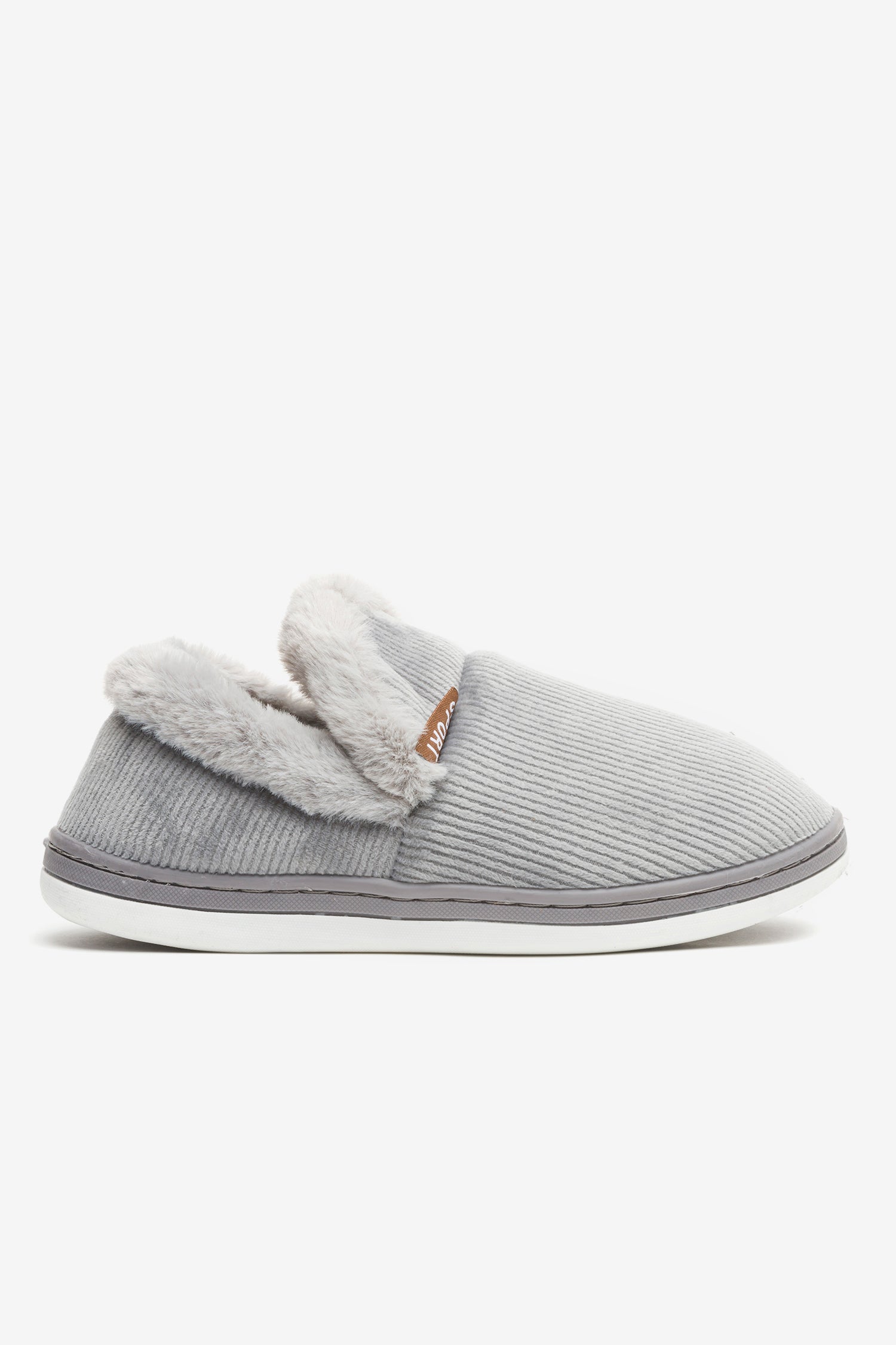 Pantufla Unisex Gris Terrance Carbin carbin