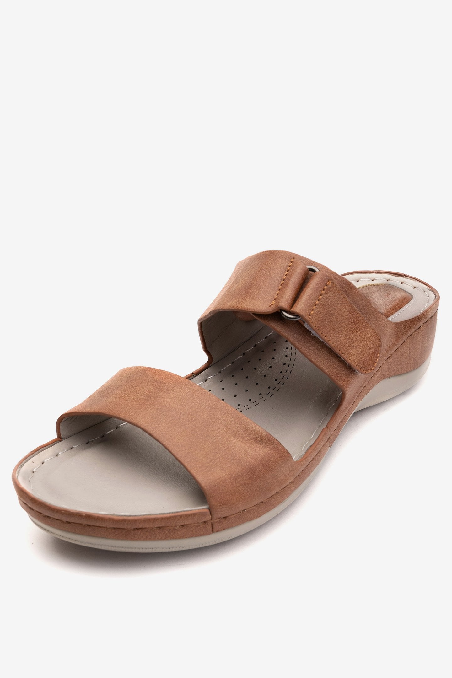 Sandalia Mujer Camel Kenya Chancleta Chancleta