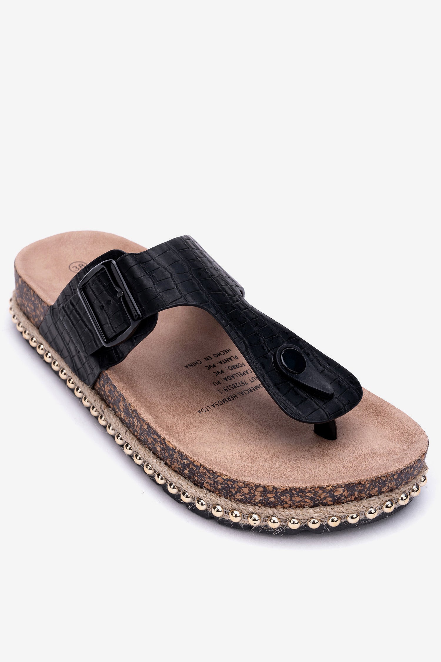 Sandalia Mujer Negro Ronie Apóstol Apóstol