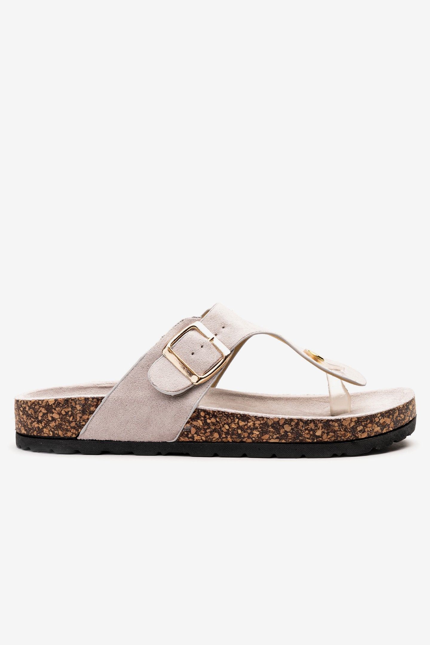 Sandalia Mujer Gris Yuri Chancleta Chancleta