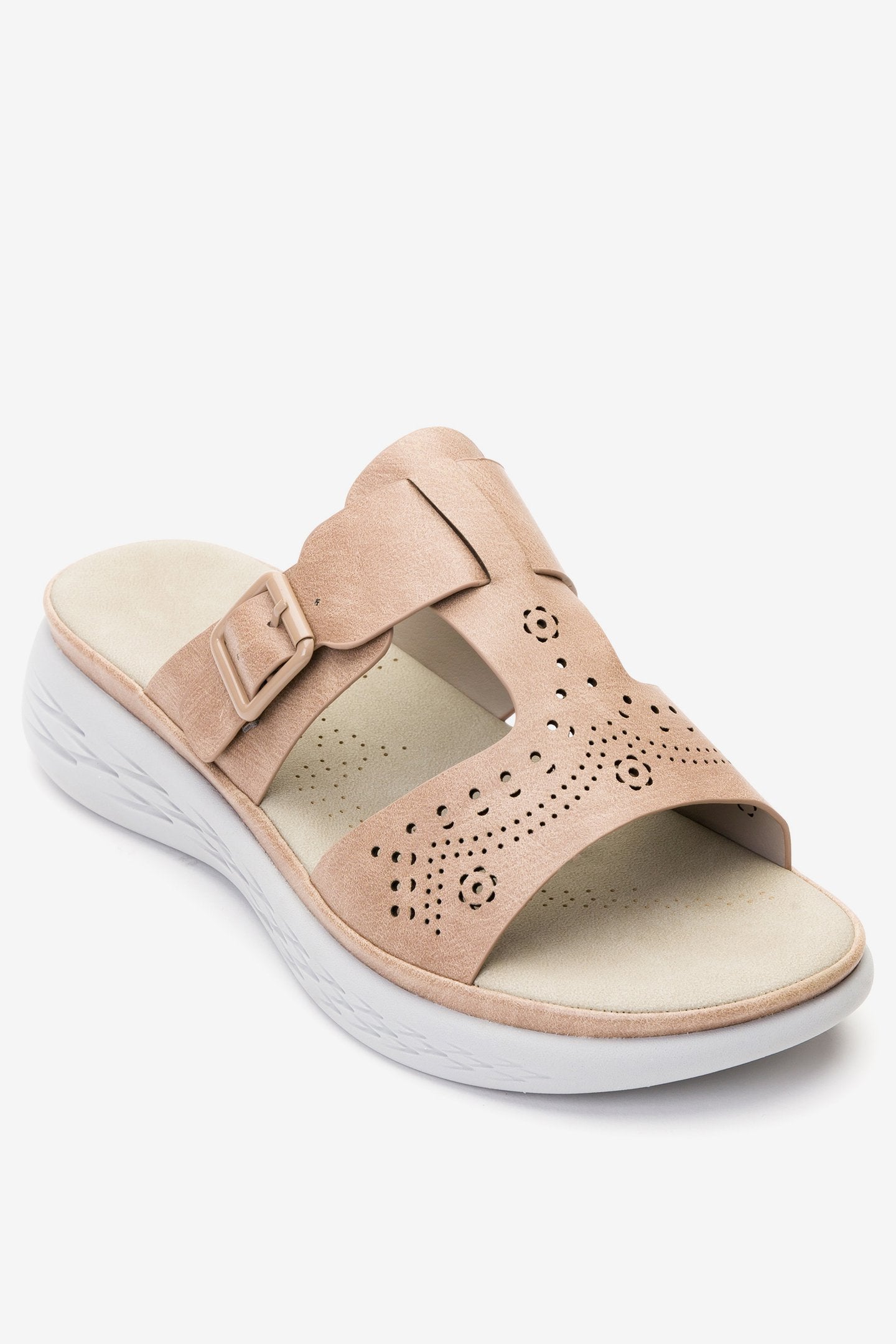 Sandalia Mujer Caqui Kairi Chancleta Chancleta