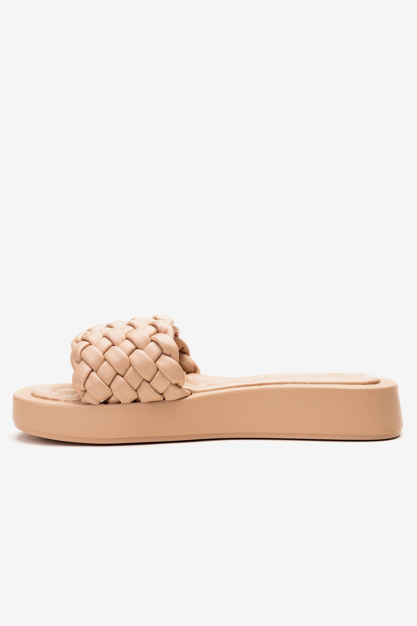 Sandalia Mujer Beige Luna Chancleta Chancleta