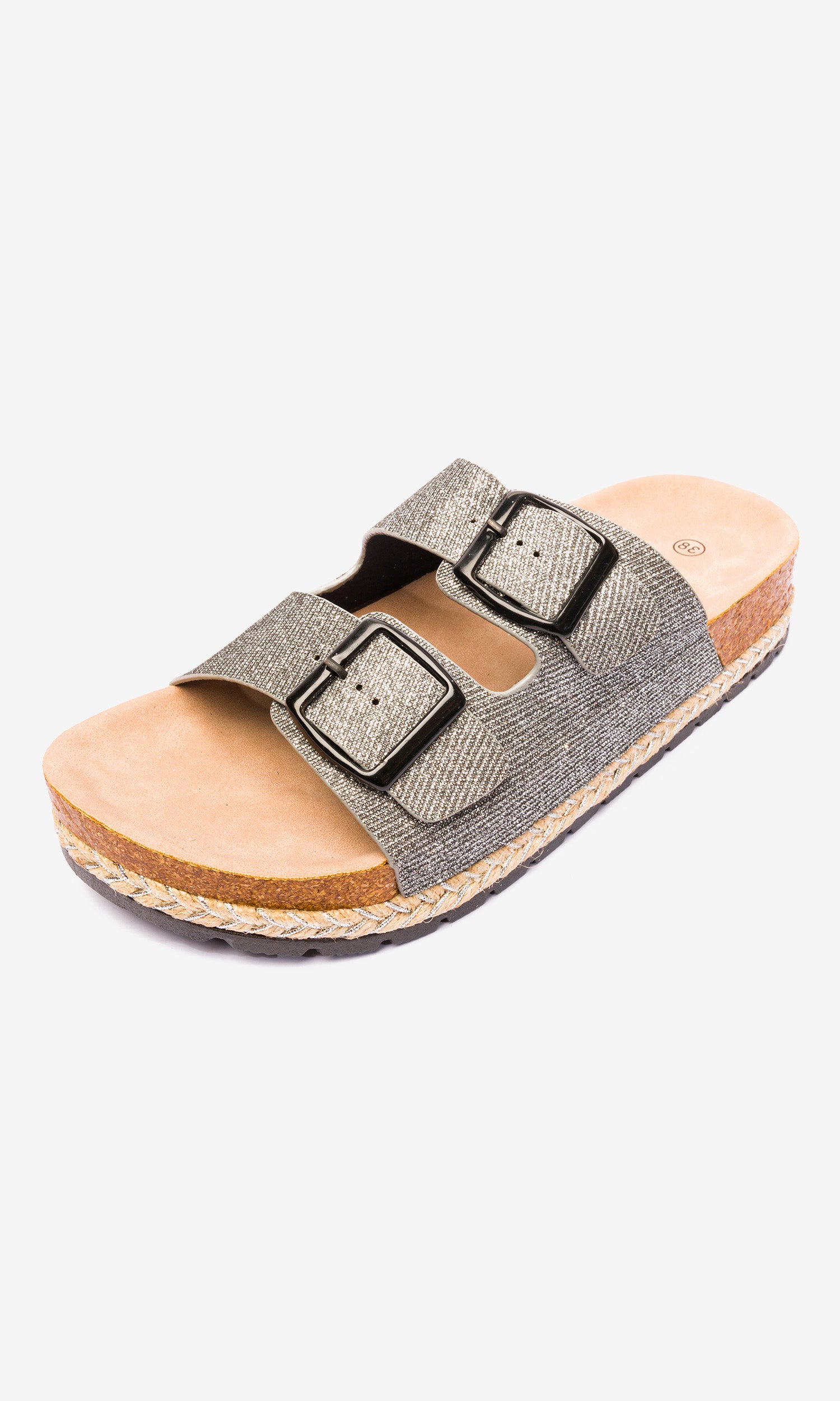 Sandalia Mujer Gris Gurami Chancleta Chancleta