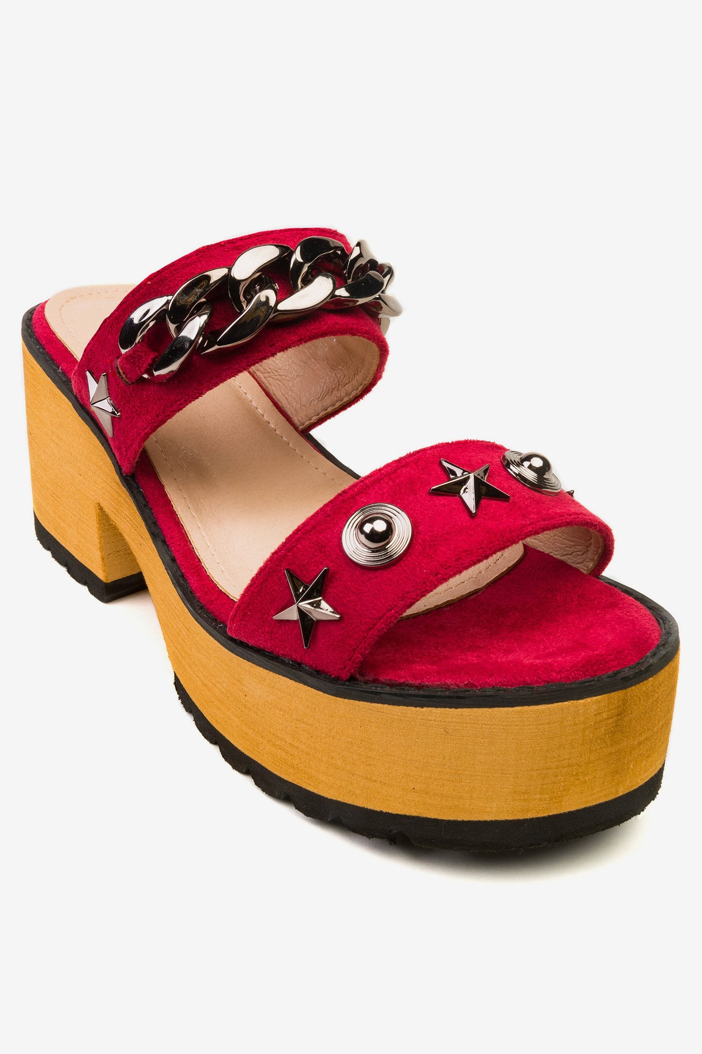 Sandalia Mujer Burdeo Naty Burdeo Chancleta