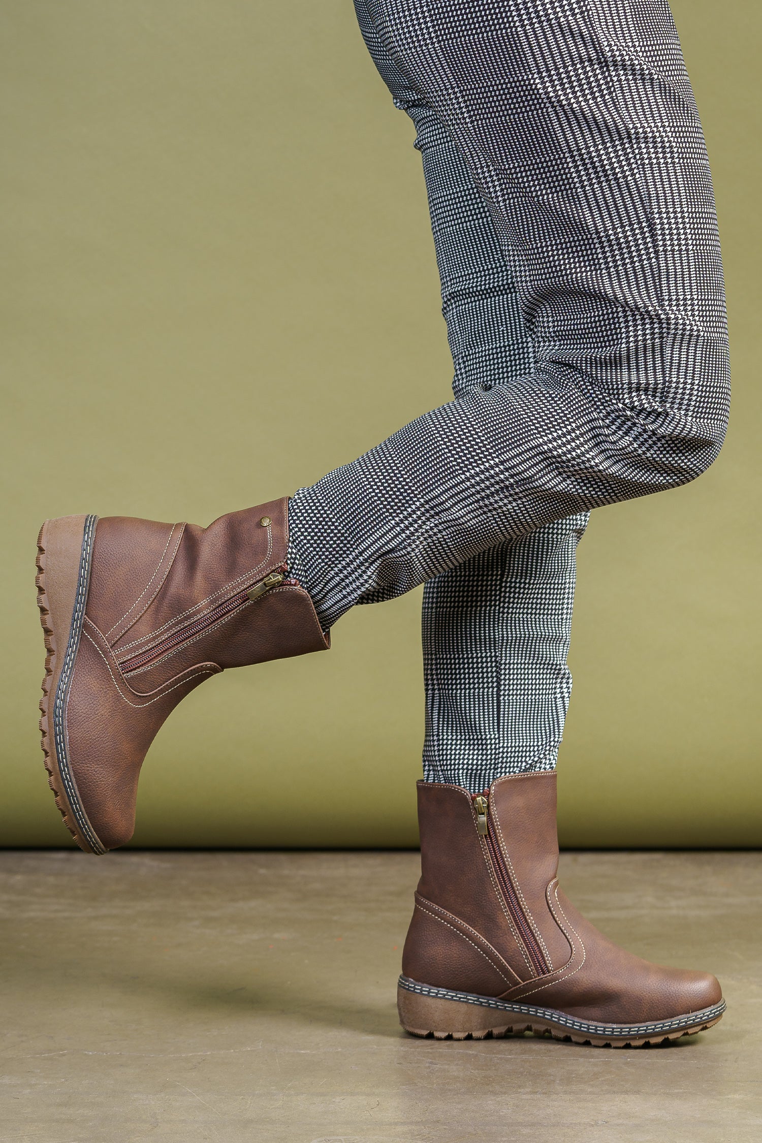 Botín Mujer Café Carmina Thunder Blue Thunder Blue