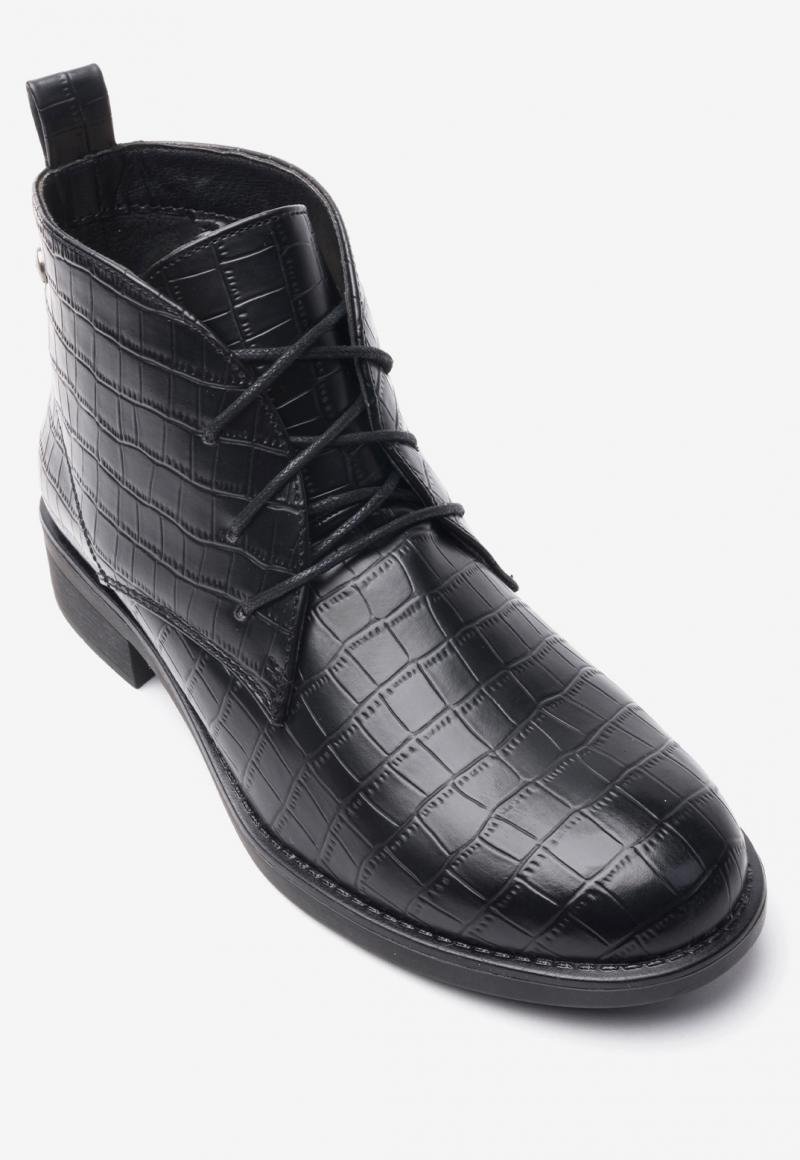 Botín Mujer Negro Nuny Chancleta Chancleta