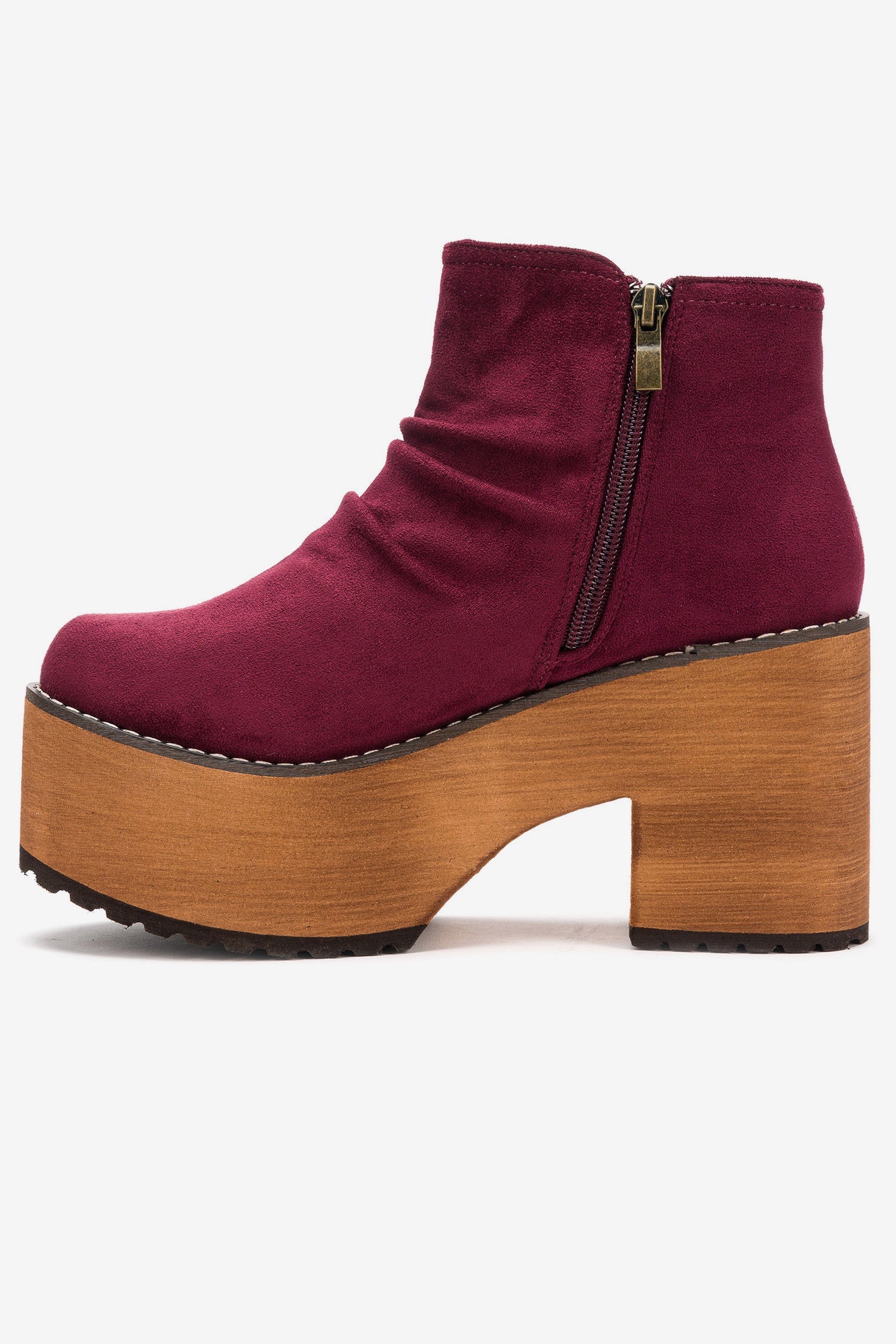 Botín Mujer Burdeo Bretz Boteli Boteli