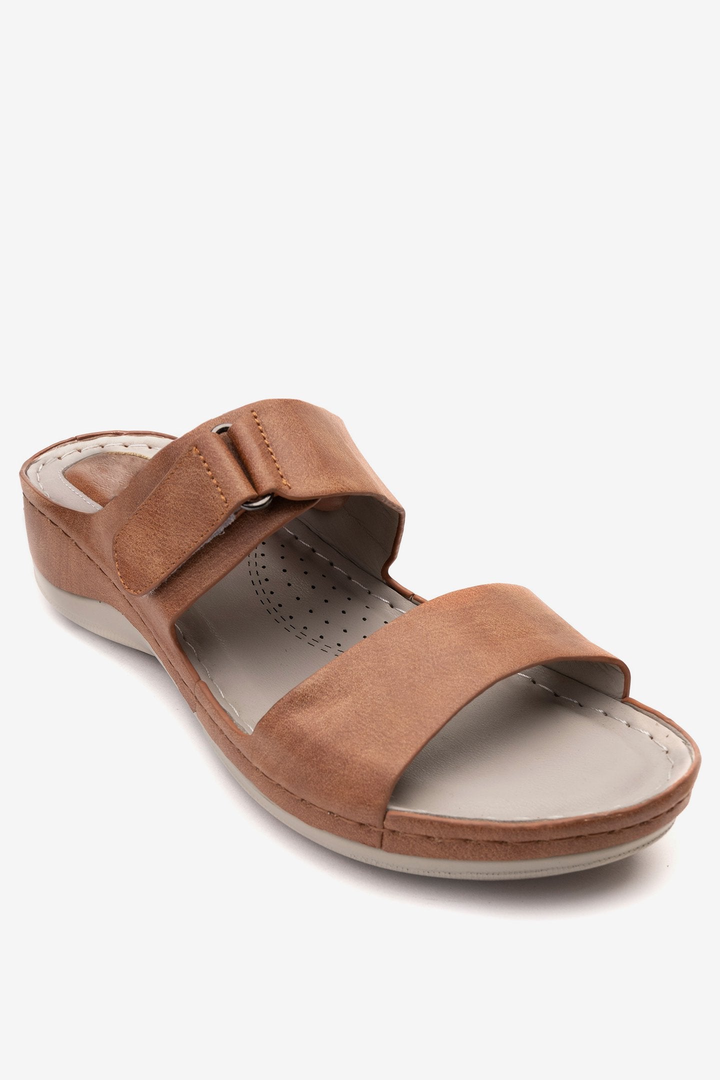 Sandalia Mujer Camel Kenya Chancleta Chancleta