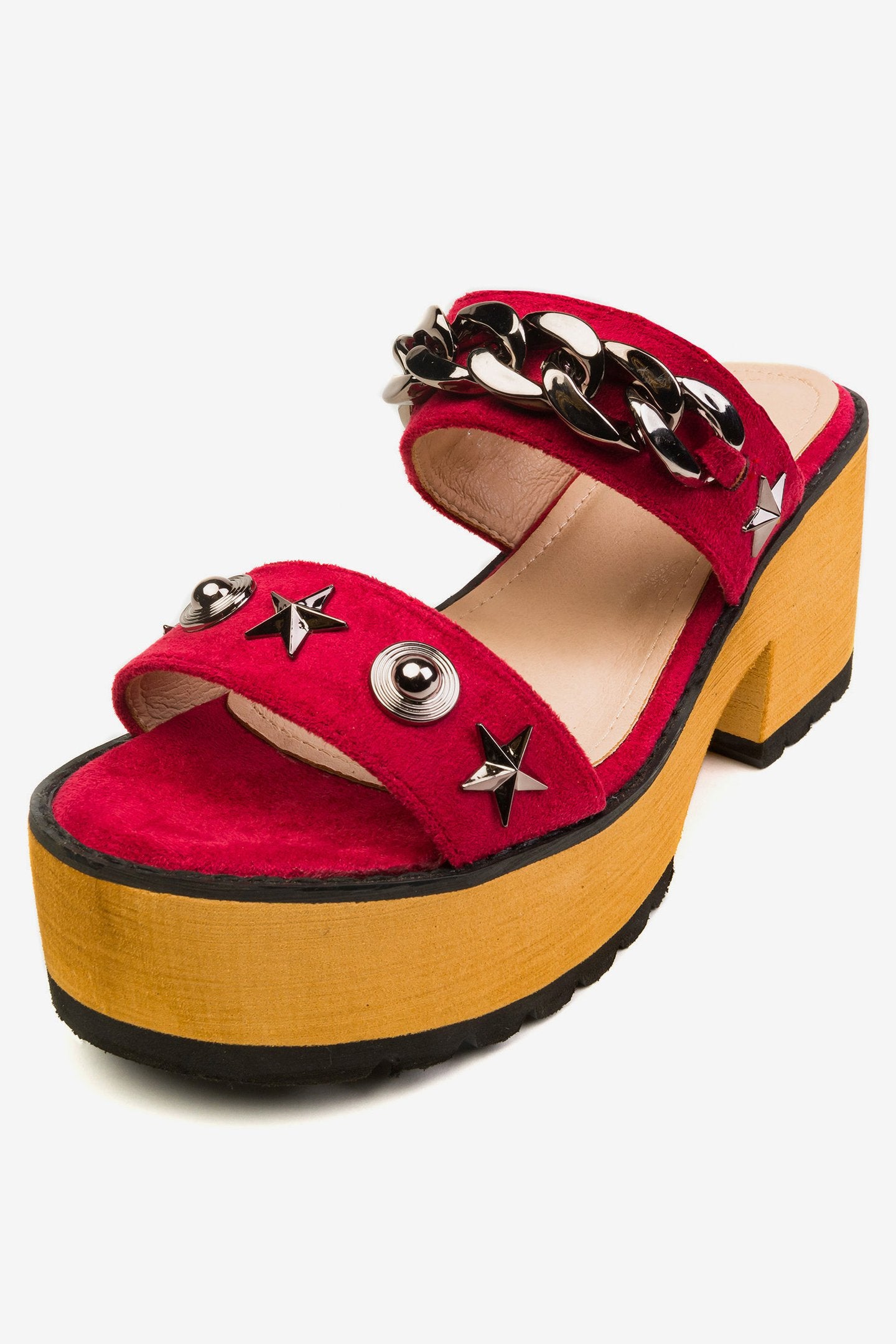 Sandalia Mujer Burdeo Naty Burdeo Chancleta