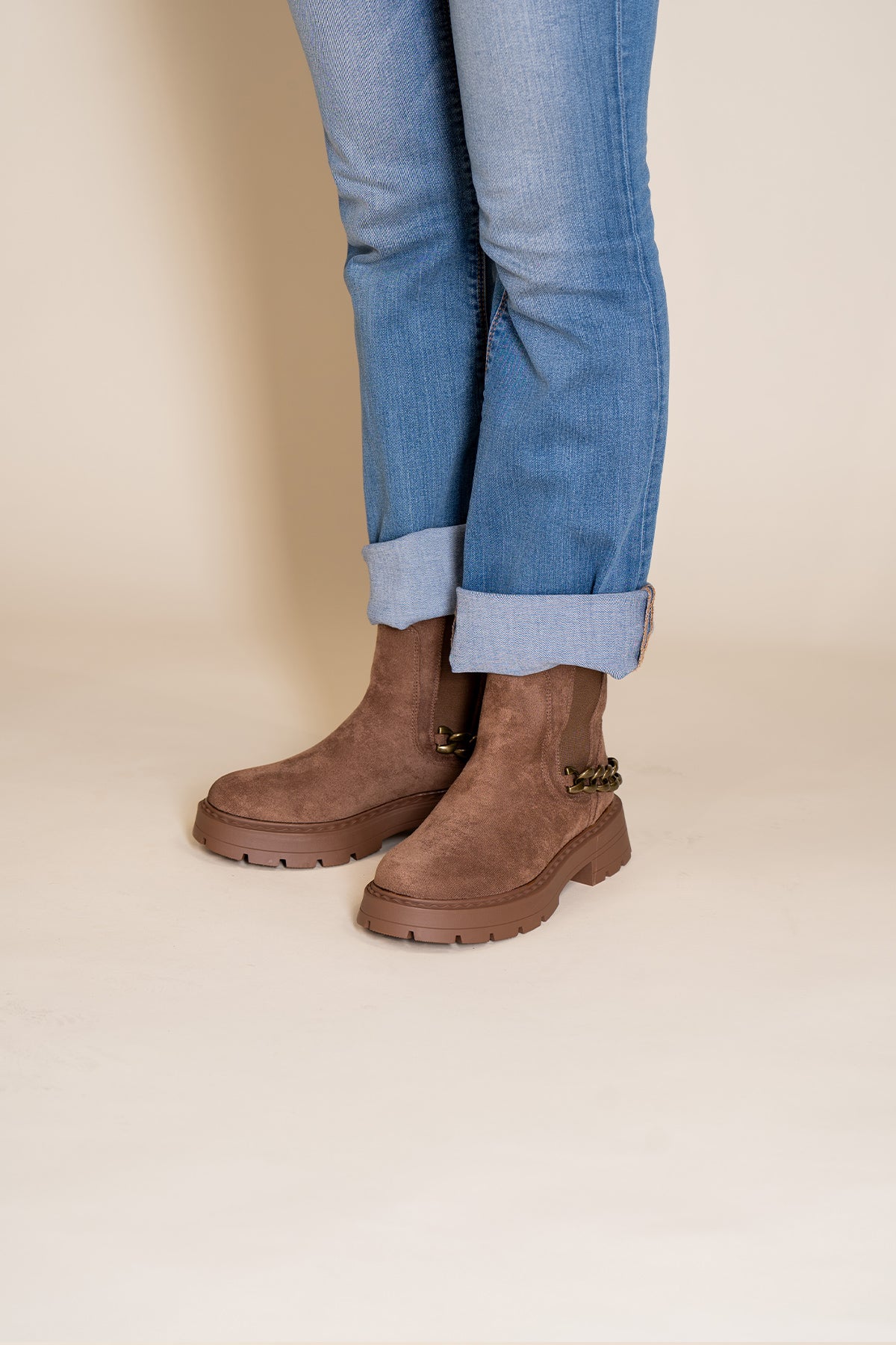 Botín Mujer Khaki Keratin Chinitown Chinitown