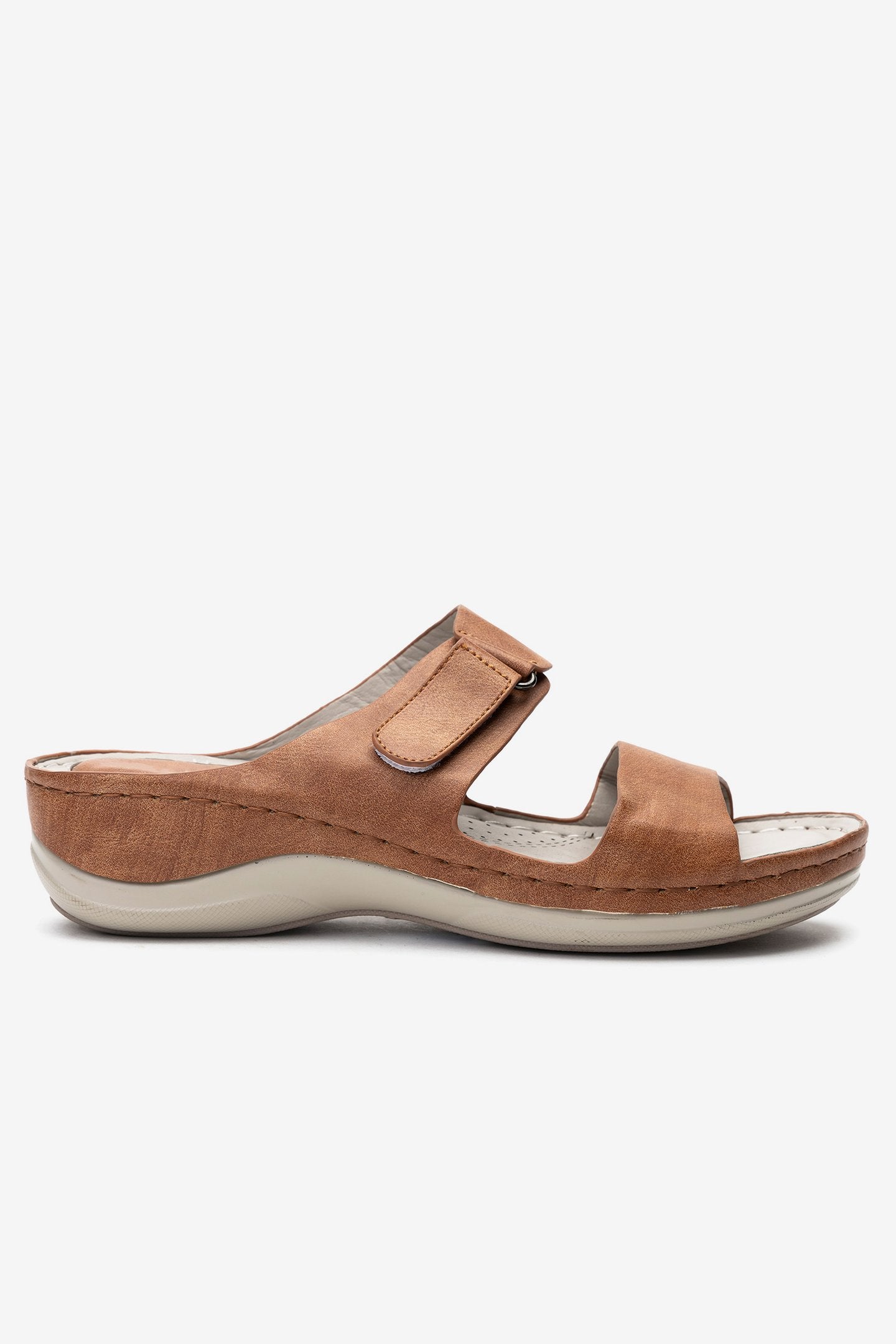 Sandalia Mujer Camel Kenya Chancleta Chancleta