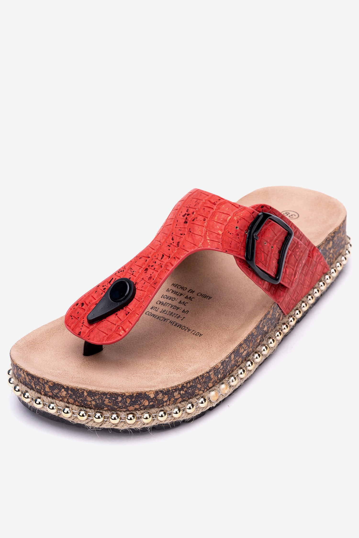 Sandalia Mujer Rojo Ronie Apóstol Apóstol