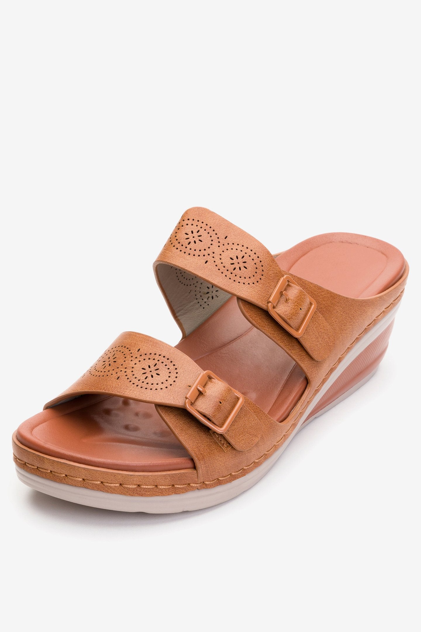 Sandalia Mujer Café Palma Chancleta Chancleta