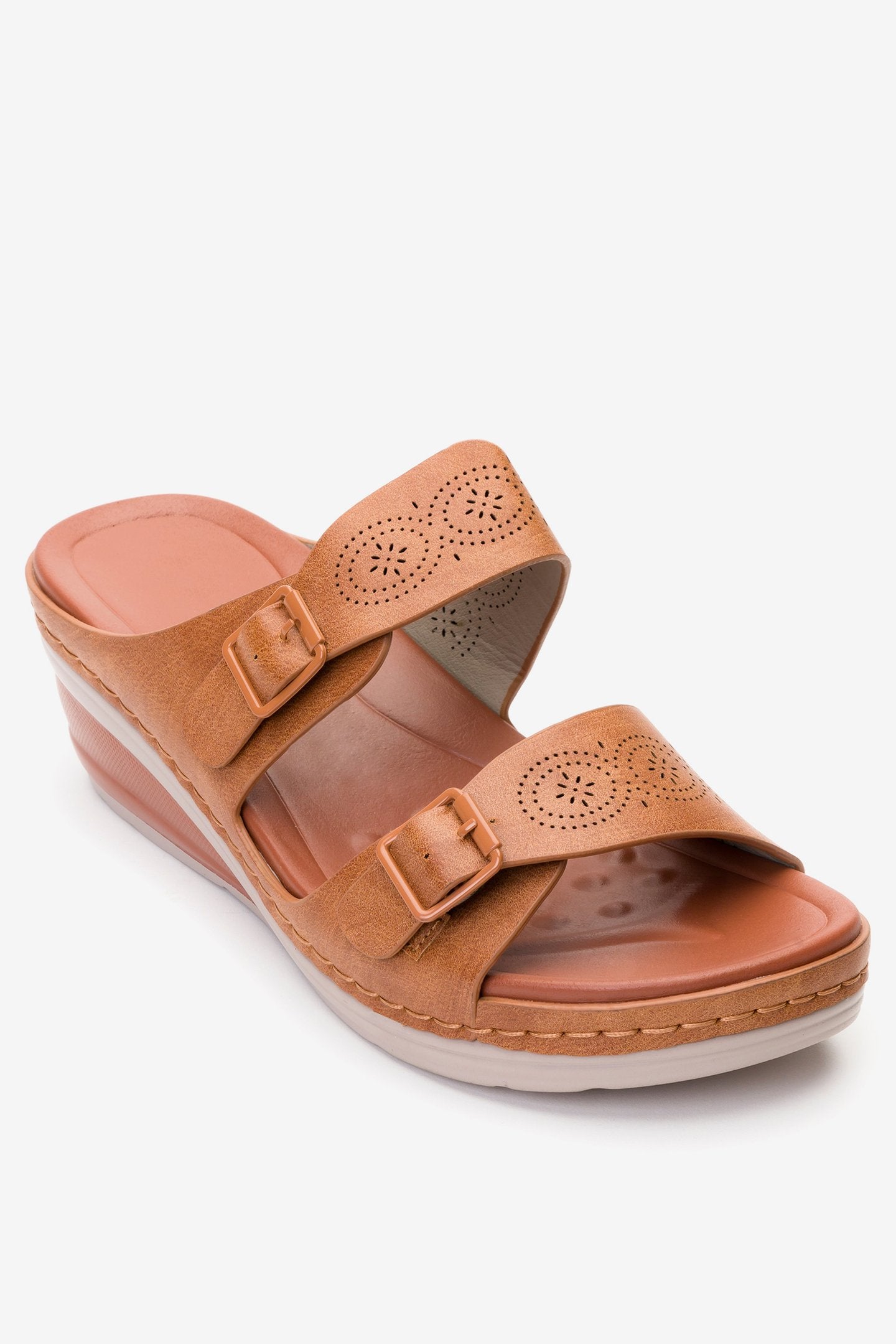 Sandalia Mujer Café Palma Chancleta Chancleta