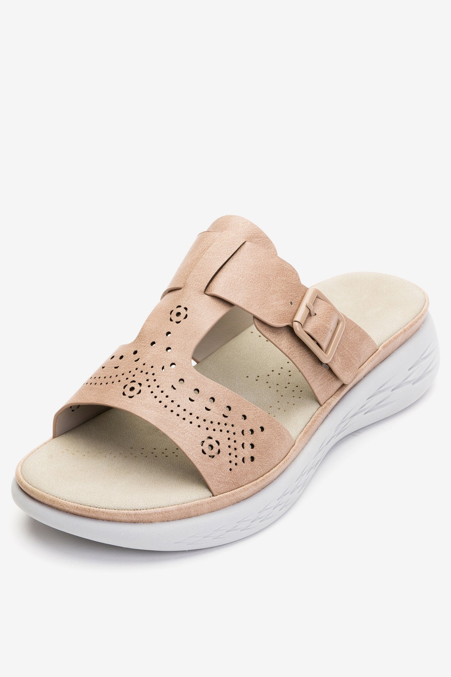 Sandalia Mujer Caqui Kairi Chancleta Chancleta