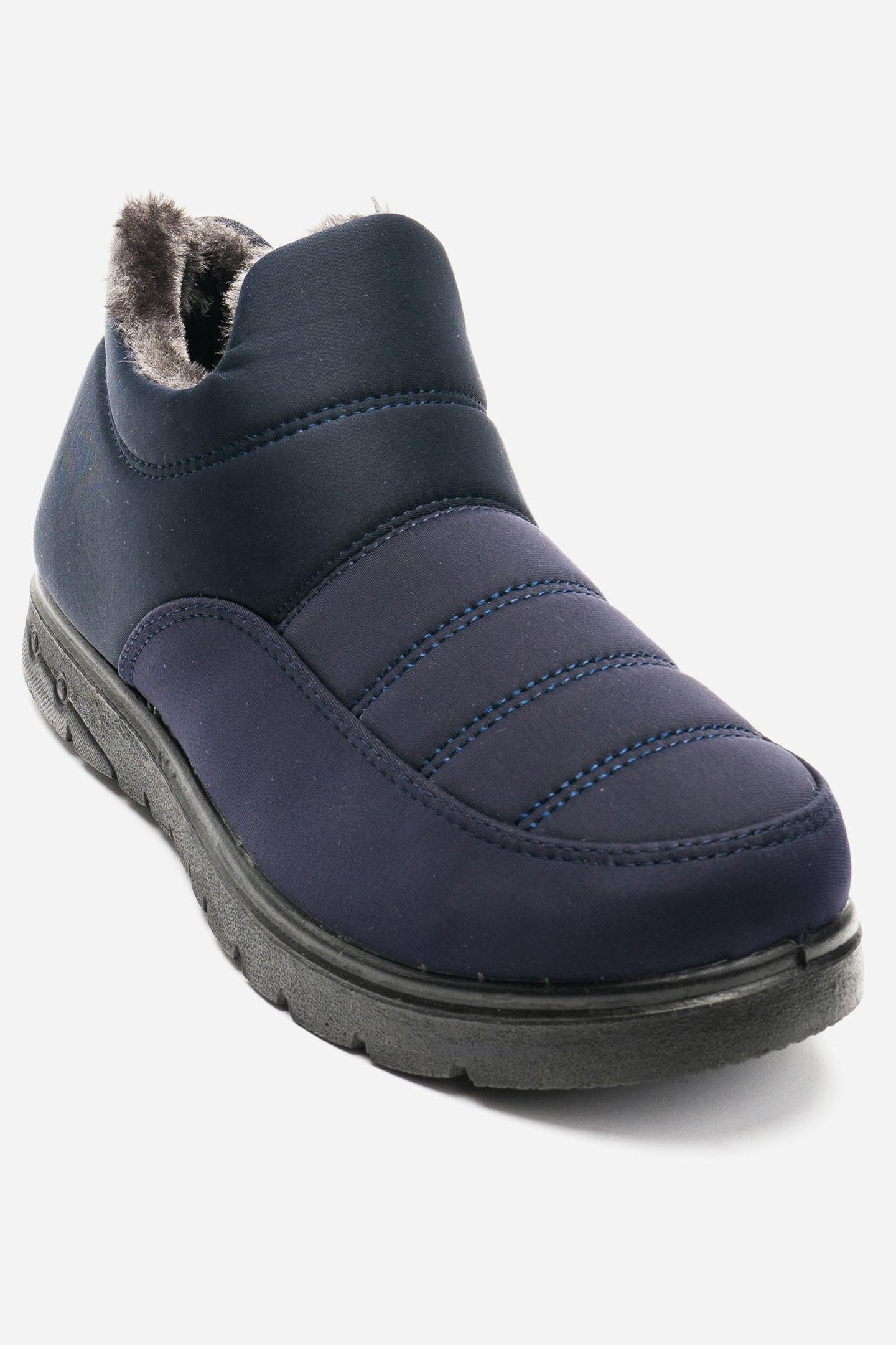 Zapatilla Hombre Azul Lino Chancleta Chancleta