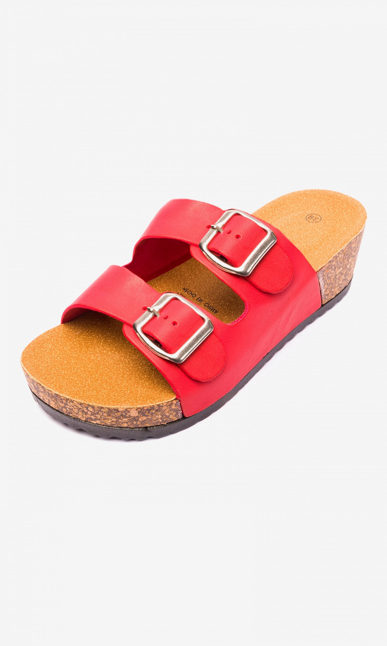 Sandalia Mujer Rojo Cardenal Chancleta Chancleta