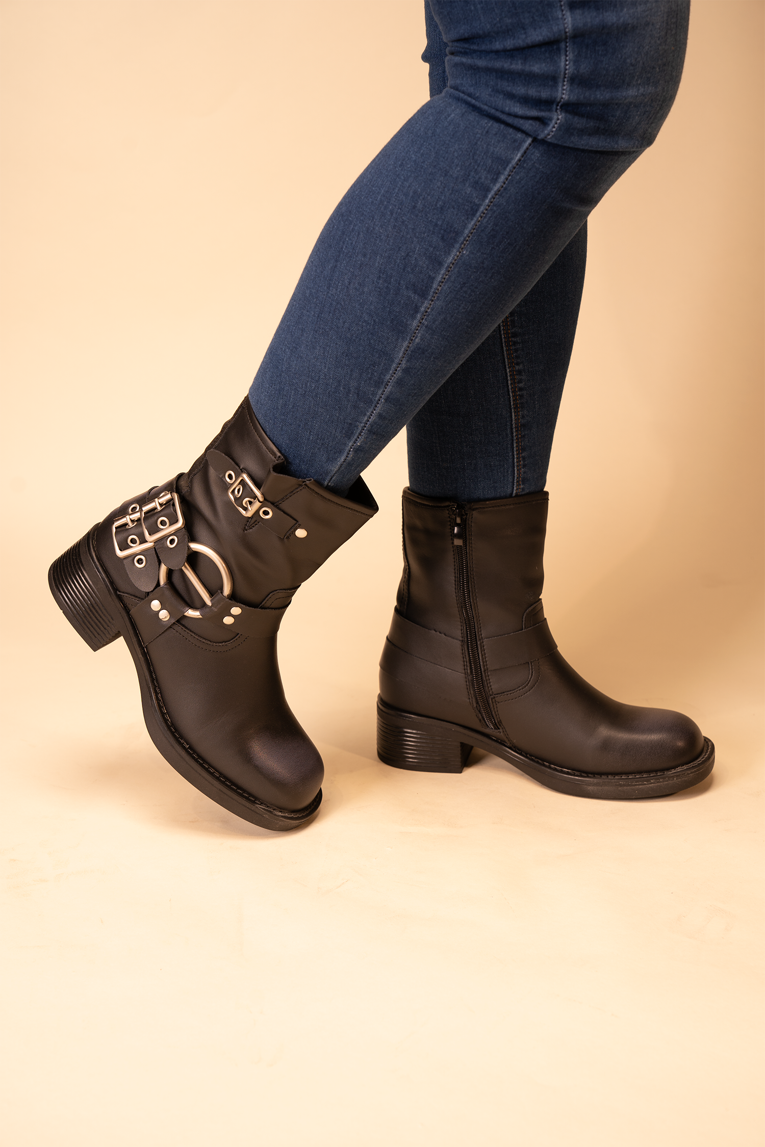 Botín Mujer Negro Dahia Thunder Blue Thunder Blue