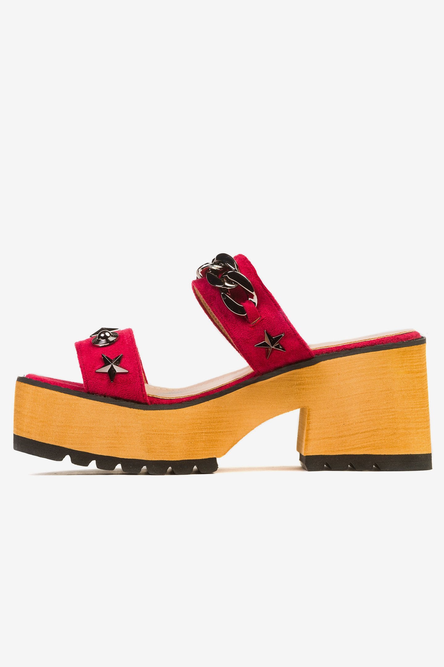 Sandalia Mujer Burdeo Naty Burdeo Chancleta