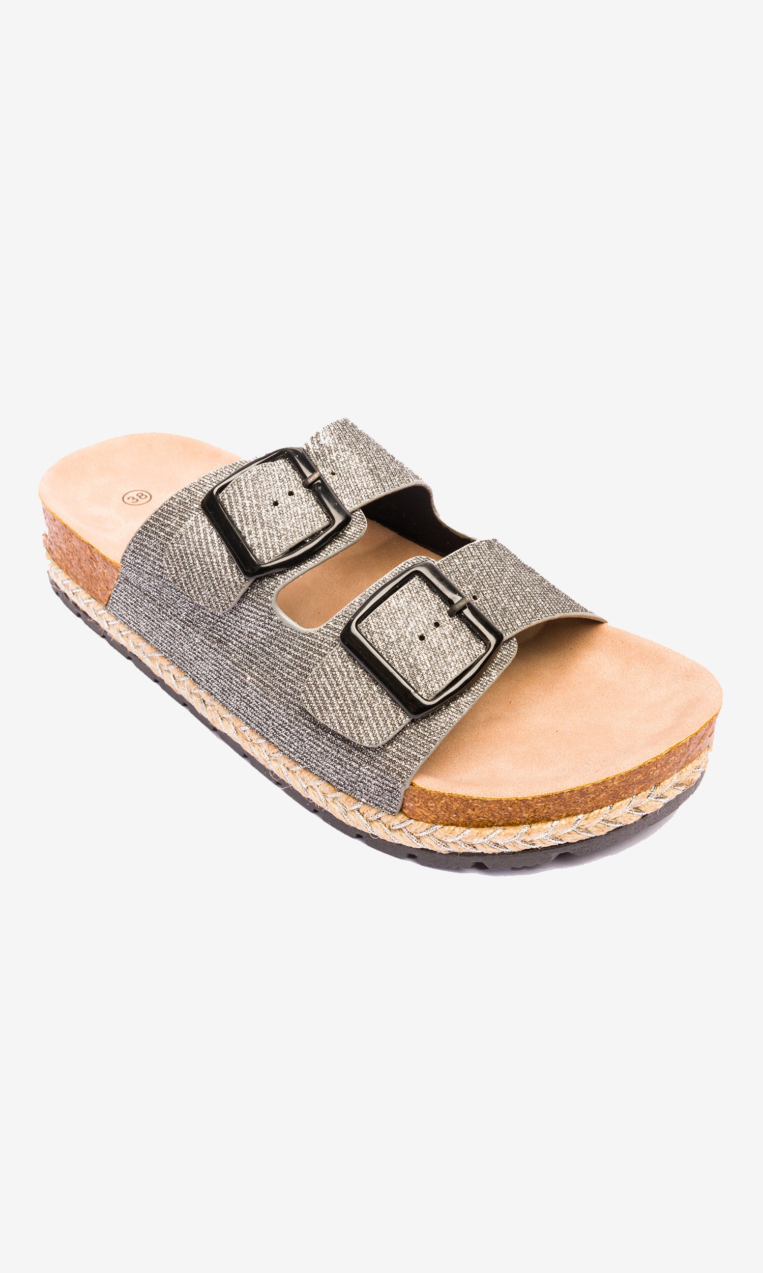 Sandalia Mujer Gris Gurami Chancleta Chancleta