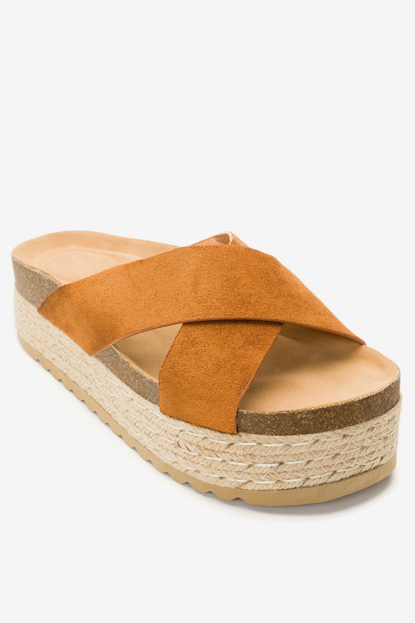 Sandalia Mujer Camel Serra Chancleta Chancleta