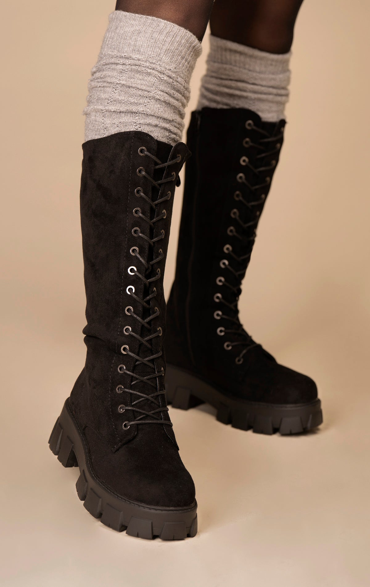 Bota Larga Mujer Negro Lagertha Chinitown Chinitown