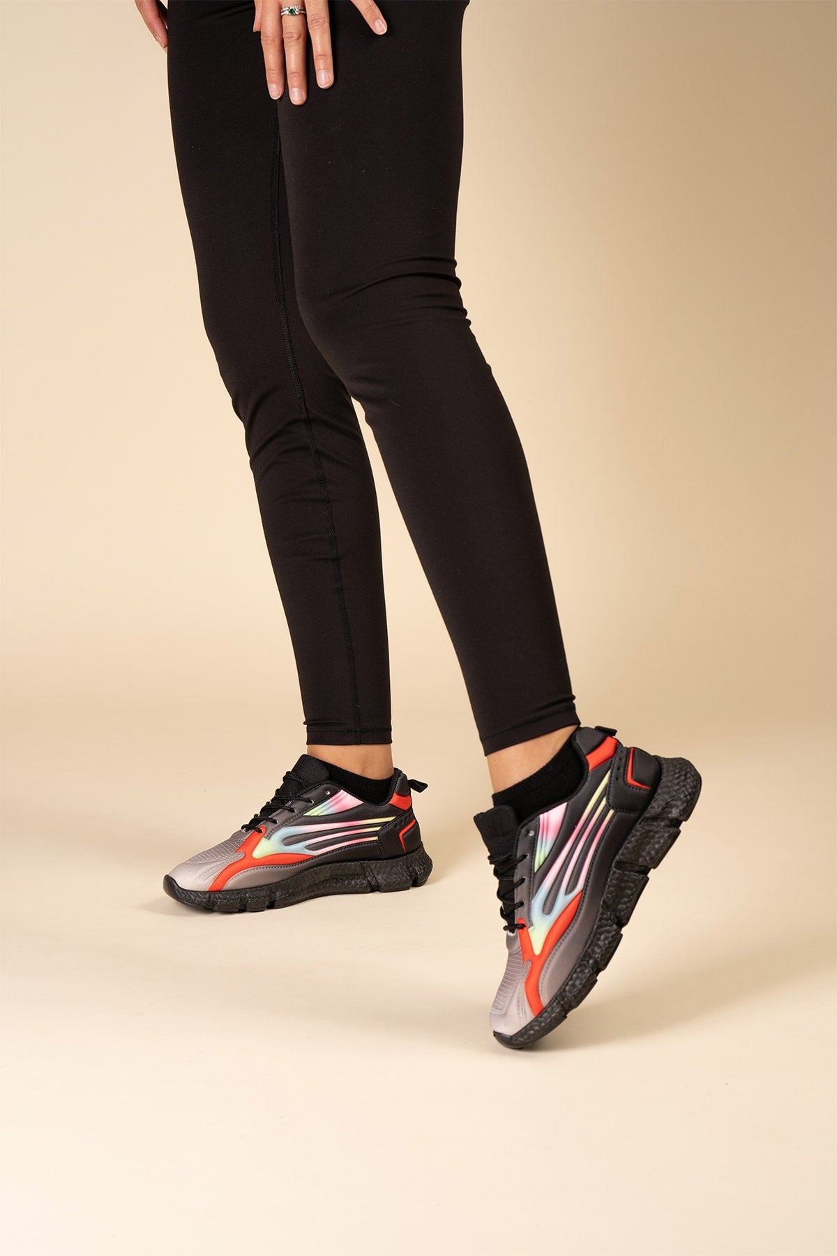 Zapatilla Deportiva Mujer Negro Luz Chinitown Chinitown