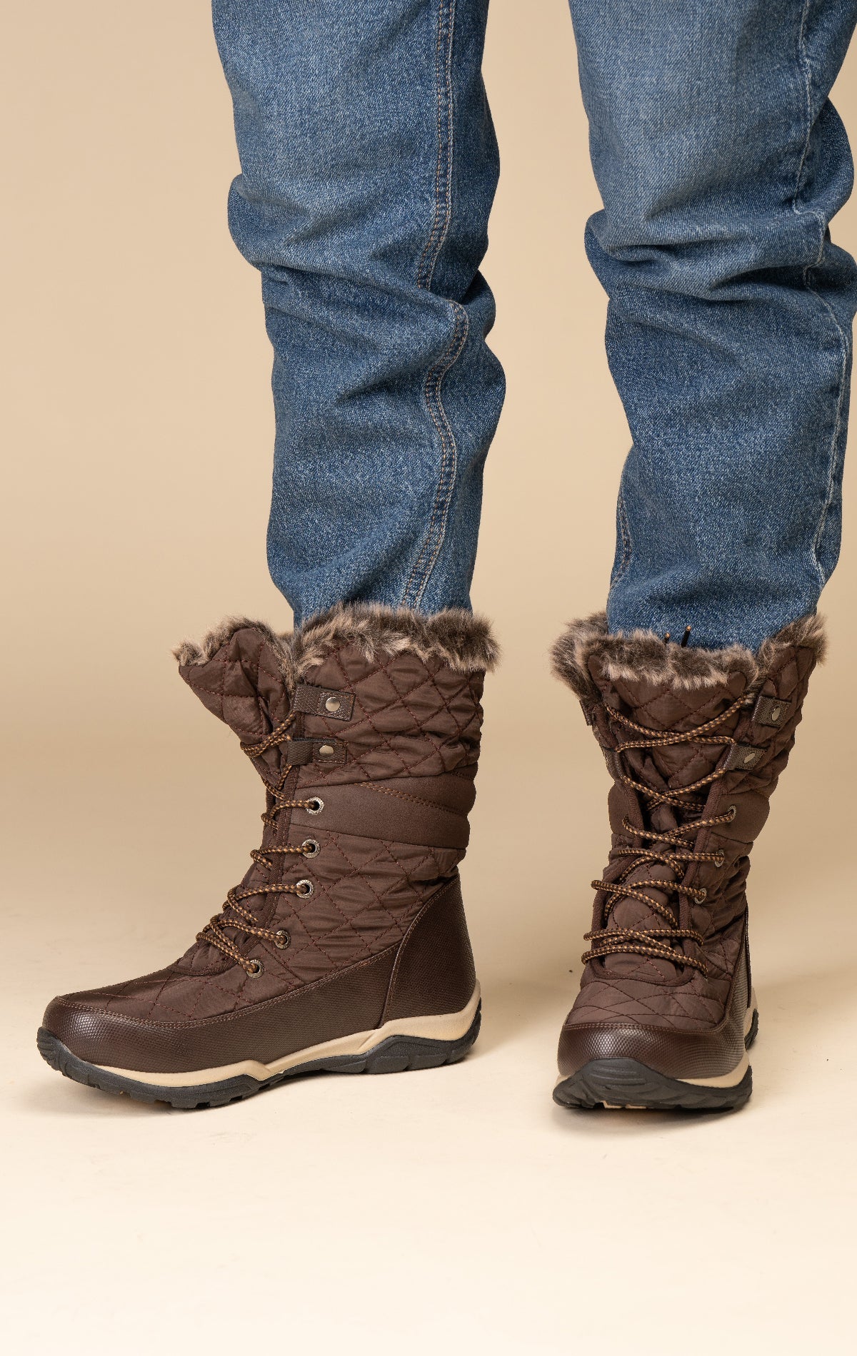 Bota Invernal Mujer Café Roma Chinitown Chinitown