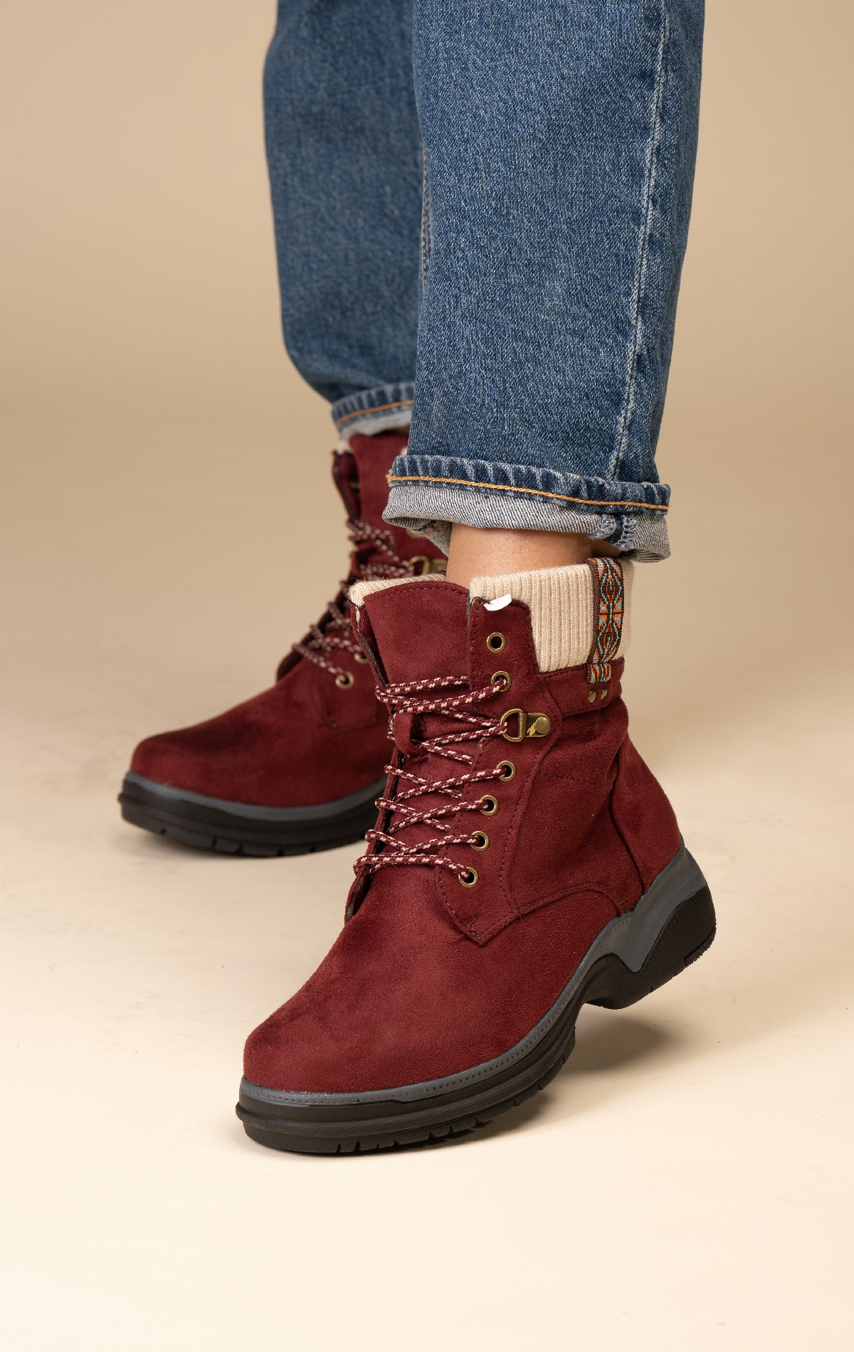 Bota Casual Mujer Dunixe Rojo Chinitown Chinitown