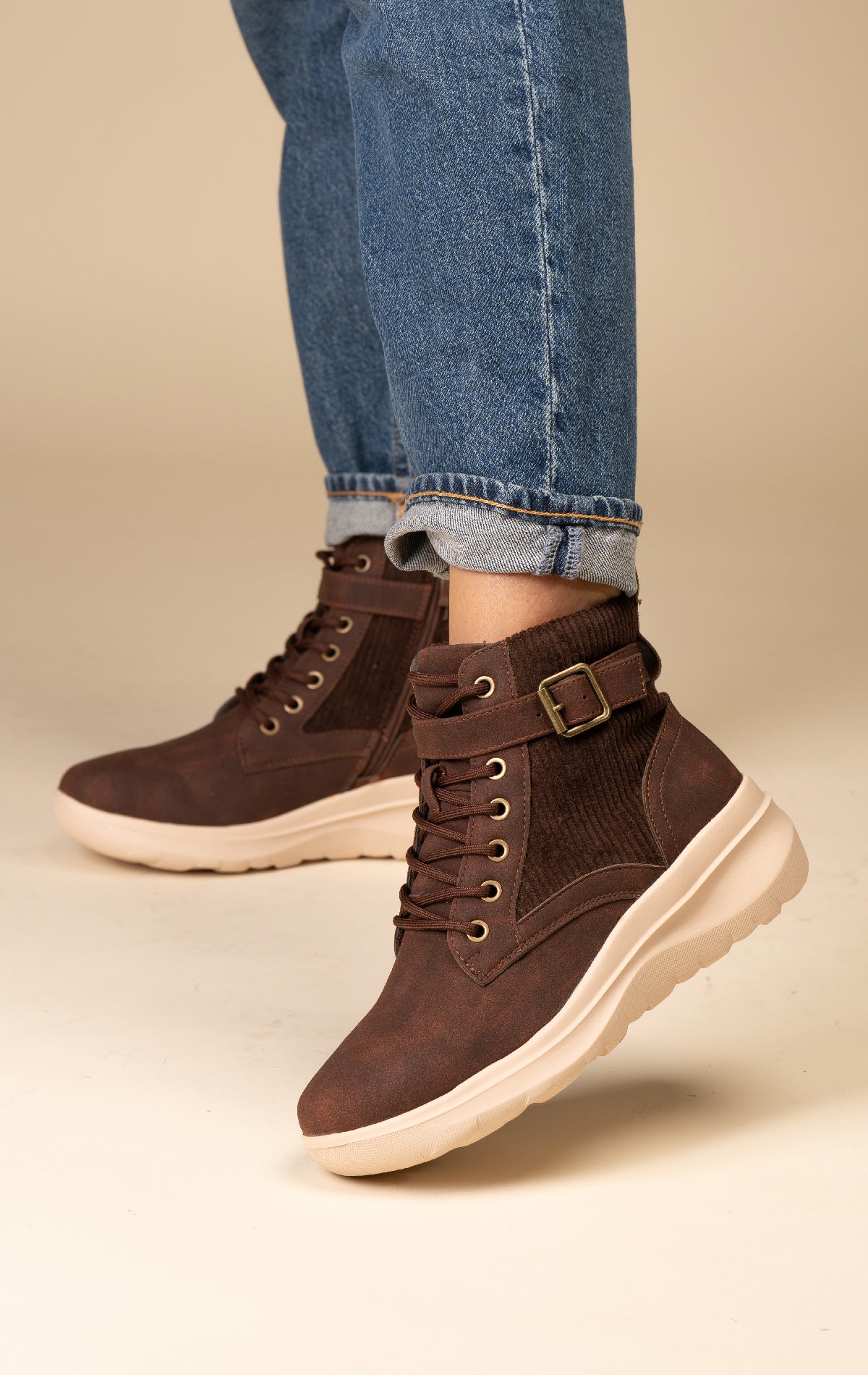 Botín Casual Mujer Karissa Café Oscuro Chinitown Chinitown