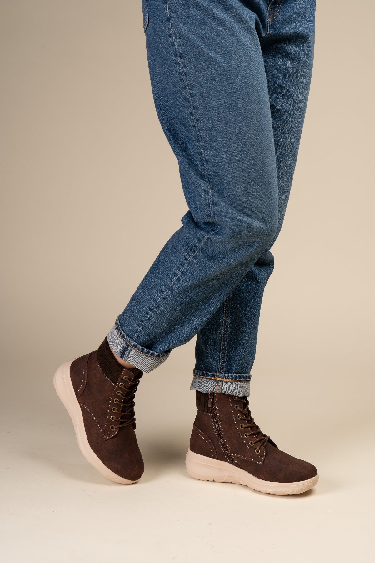 Botín Casual Mujer Café Oscuro Evelina Chinitown Chinitown