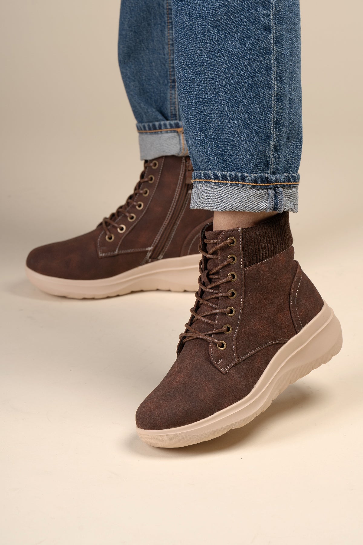 Botín Casual Mujer Café Oscuro Evelina Chinitown Chinitown