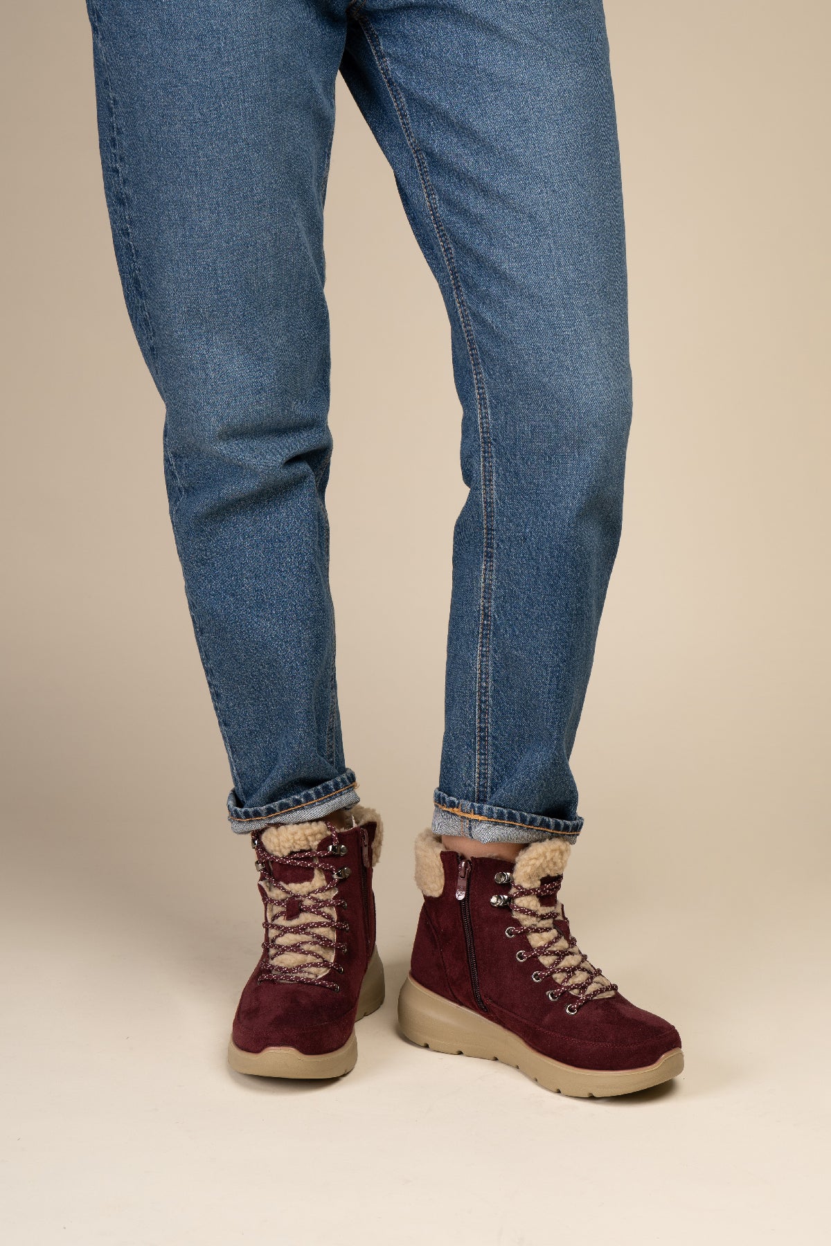 Botín Casual Mujer Rojo Blau Chinitown Chinitown