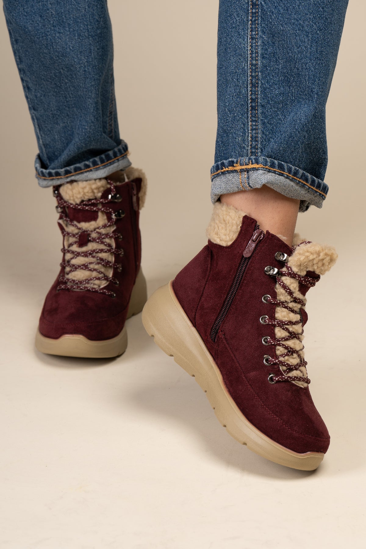 Botín Casual Mujer Rojo Blau Chinitown Chinitown