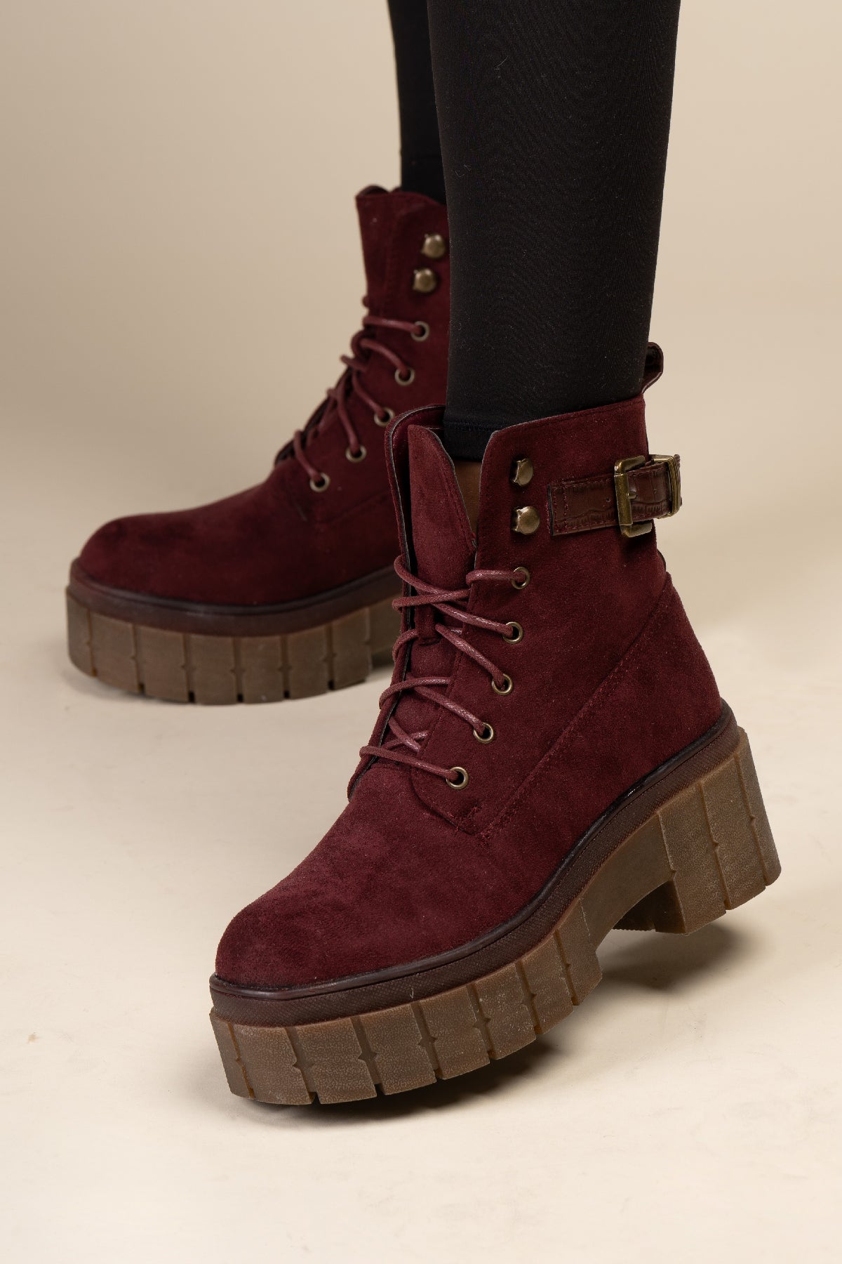 Botín Casual Mujer Burdeo Kendall Chinitown Chinitown