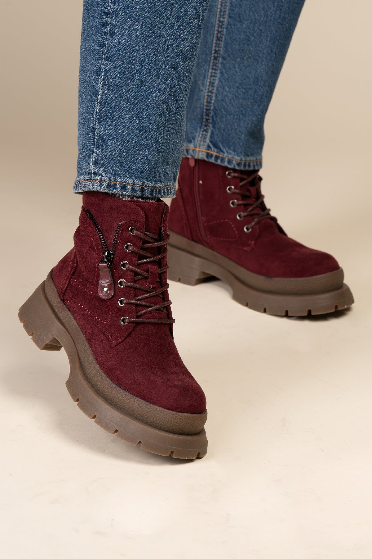 Botín Urbano Mujer Burdeo Lidiya Chinitown Chinitown