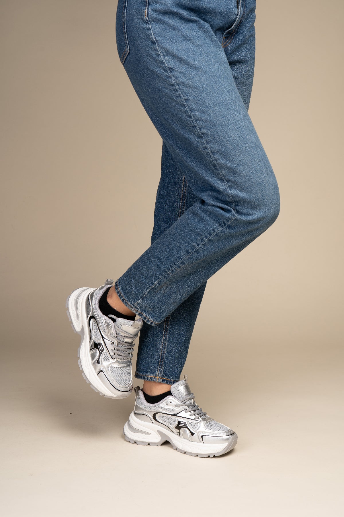 Zapatilla Deportiva Mujer Gris Reid Chinitown Chinitown