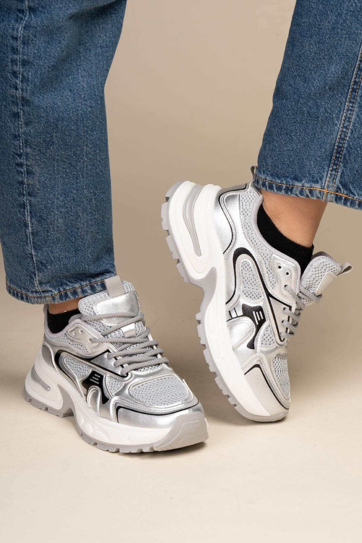 Zapatilla Deportiva Mujer Gris Reid Chinitown Chinitown