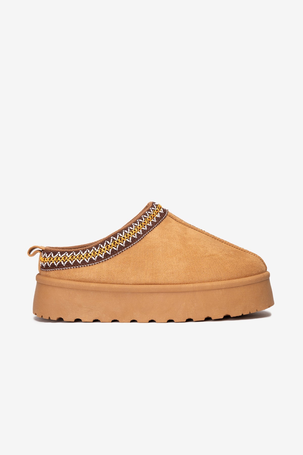 Pantufla Felpuda Mujer Camel Alisa Chinitown Chinitown