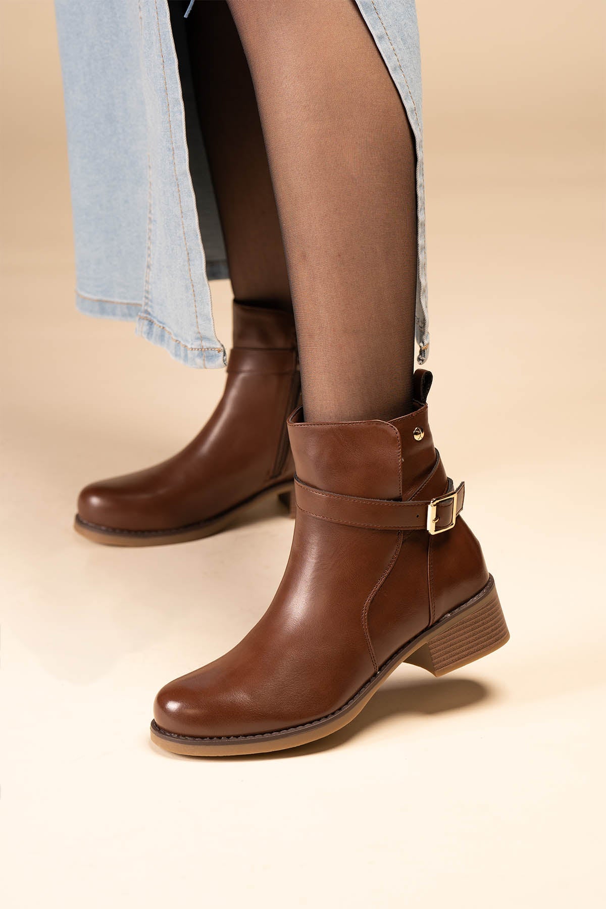 Botín Casual Mujer Camel Nosihle Chinitown Chinitown