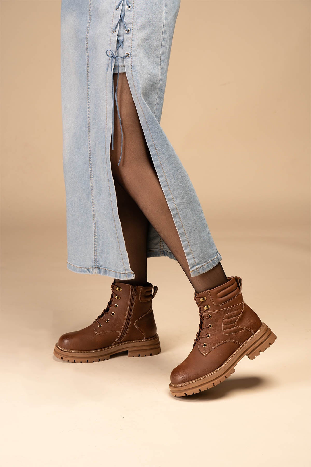 Botín Casual Mujer Camel Zetu Chinitown Chinitown