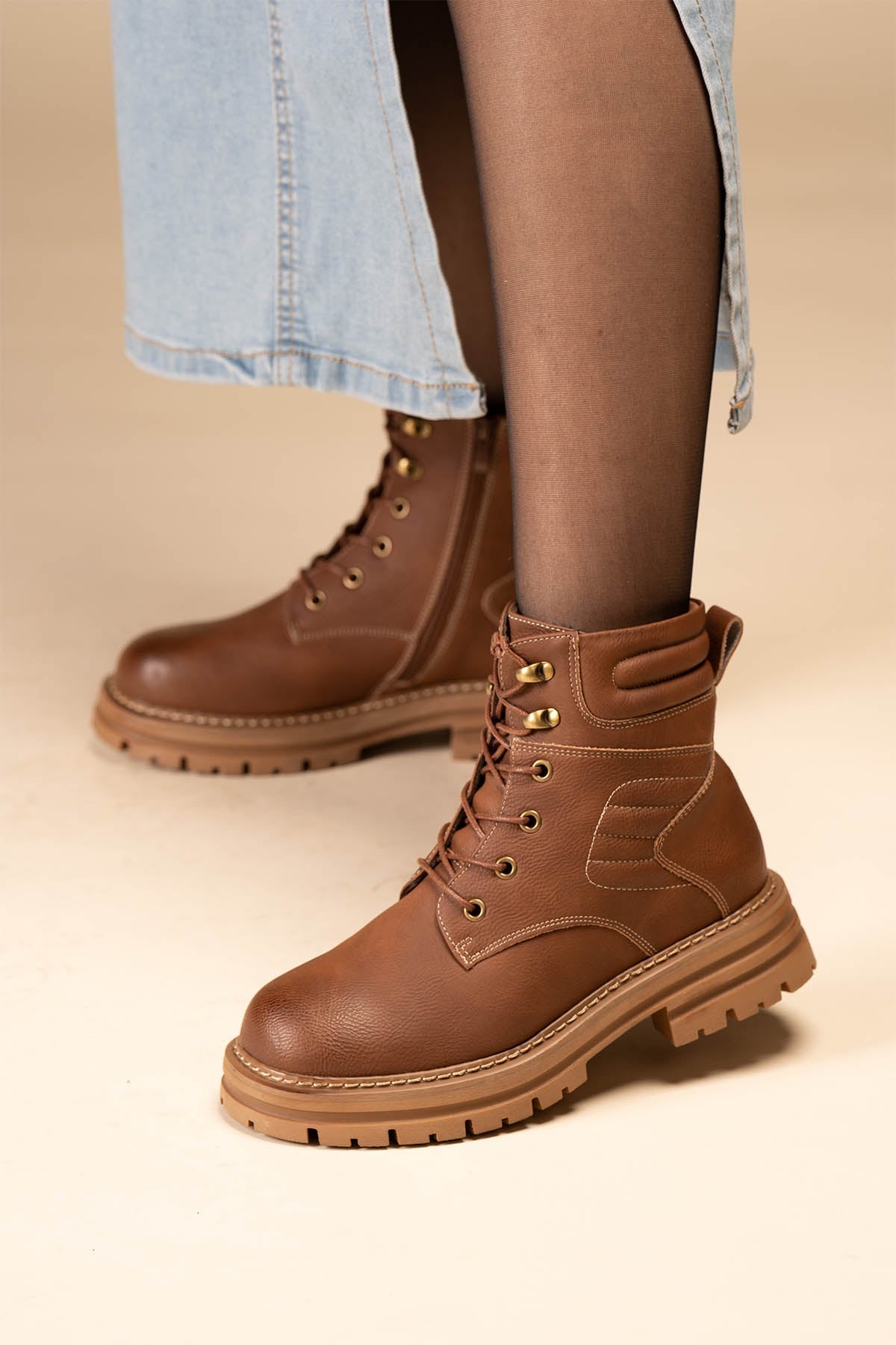 Botín Casual Mujer Camel Zetu Chinitown Chinitown