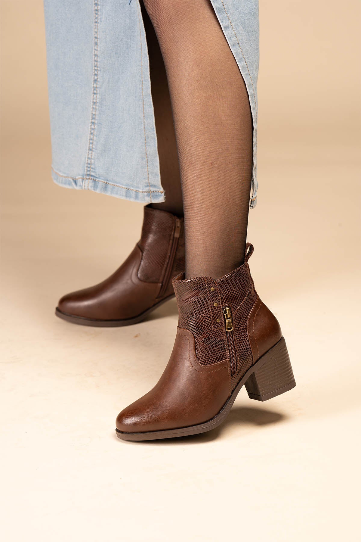 Botín Casual Mujer Camel Khosi Chinitown Chinitown