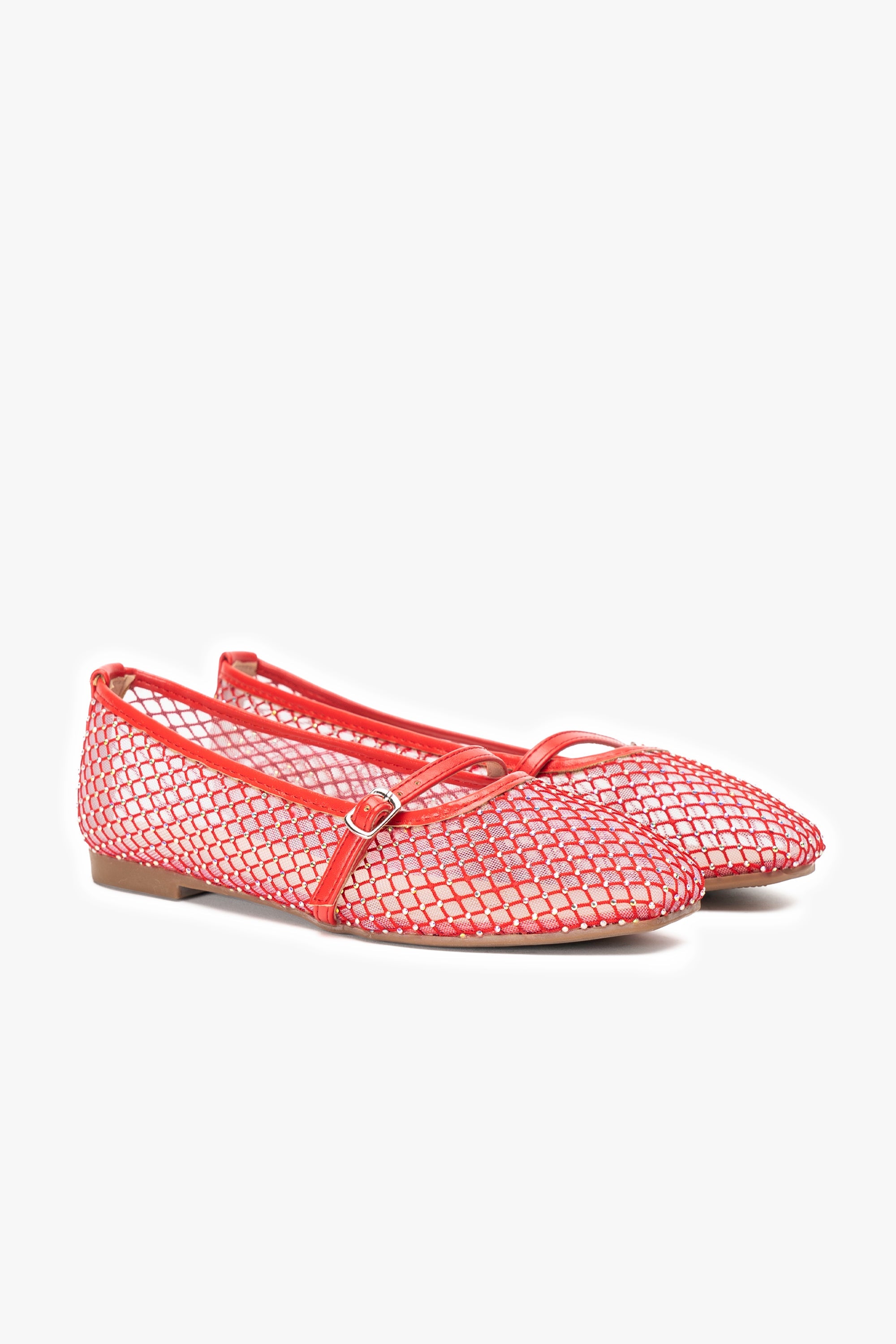 Ballerina Mujer Rojo Brillo Chinitown Chinitown