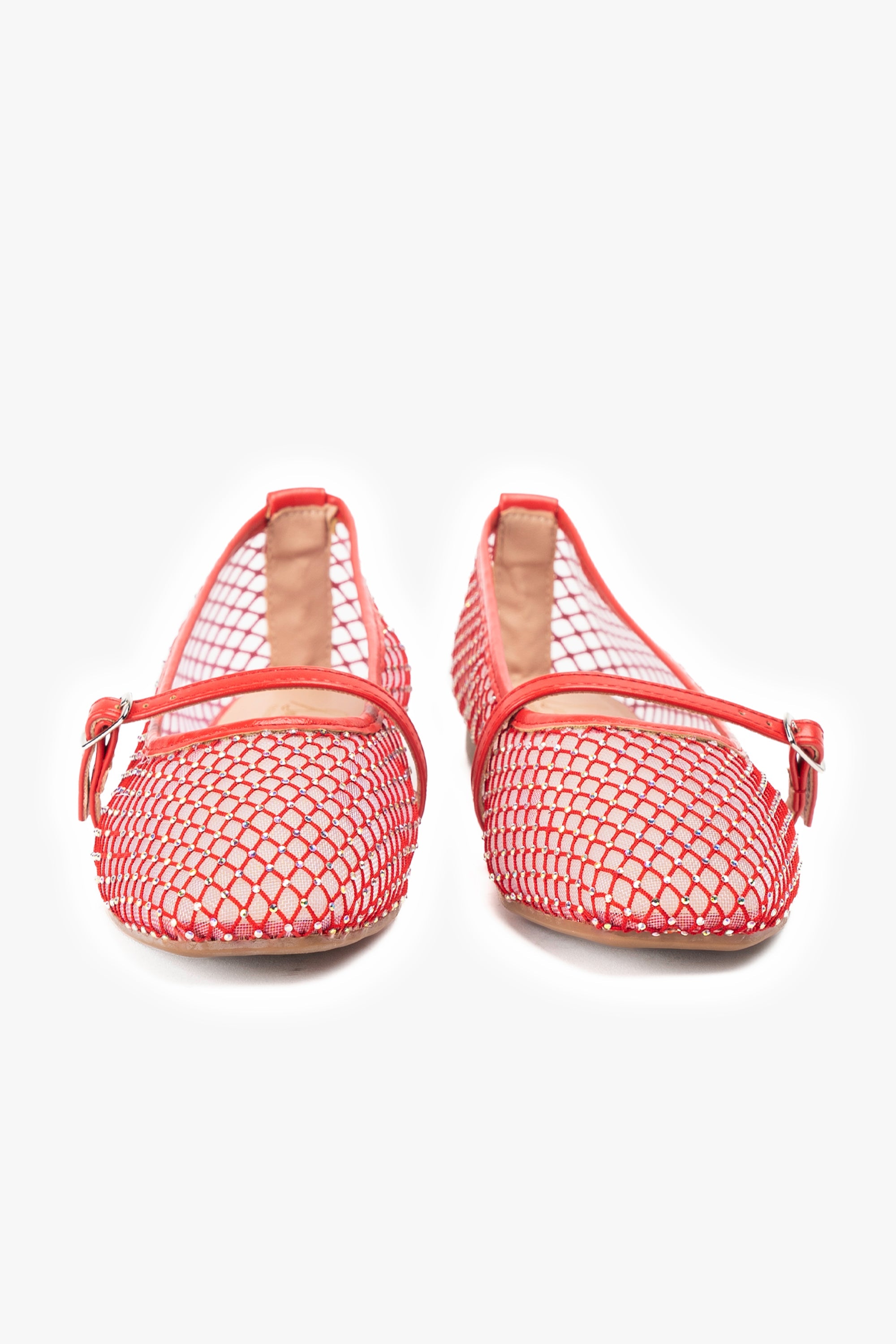 Ballerina Mujer Rojo Brillo Chinitown Chinitown