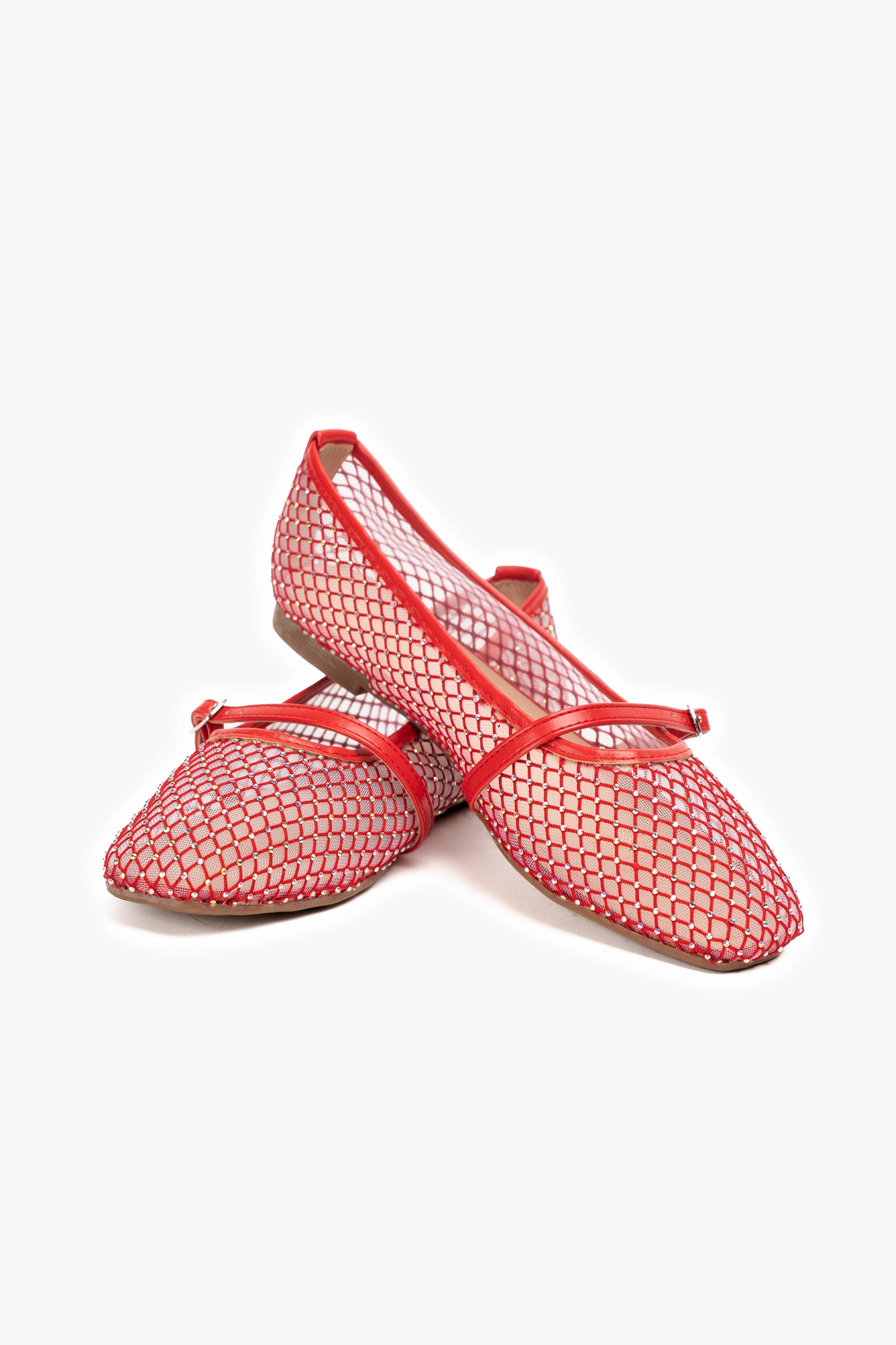 Ballerina Mujer Rojo Brillo Chinitown Chinitown